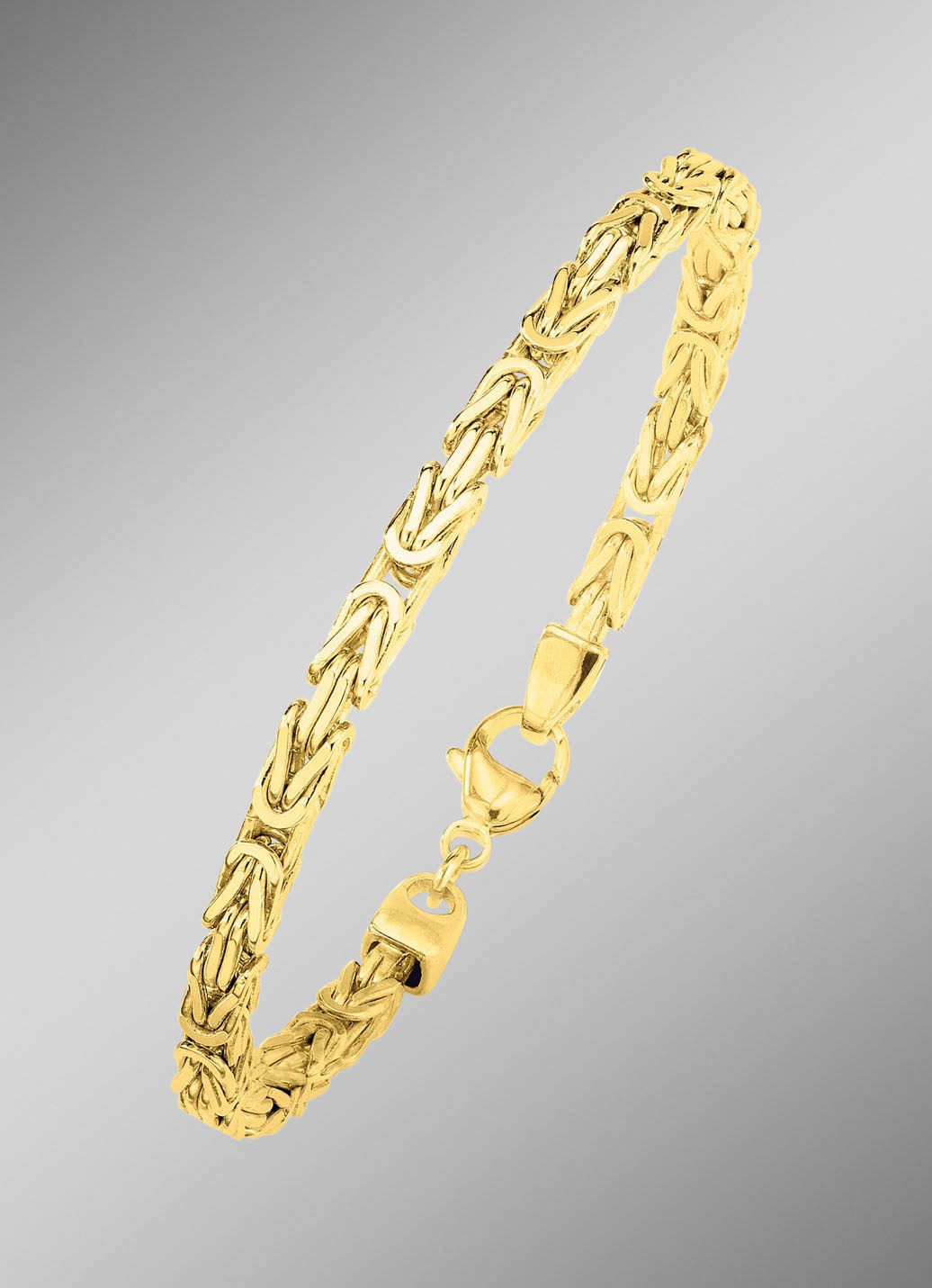 Königsketten-Armband mit Karabinerverschluss