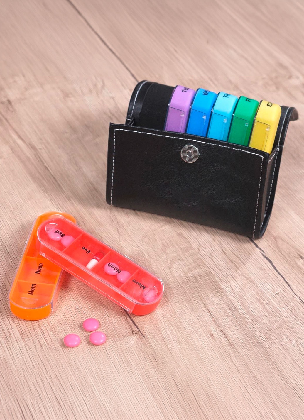 Wellys® Pillenbox 7 Tage mit Etui