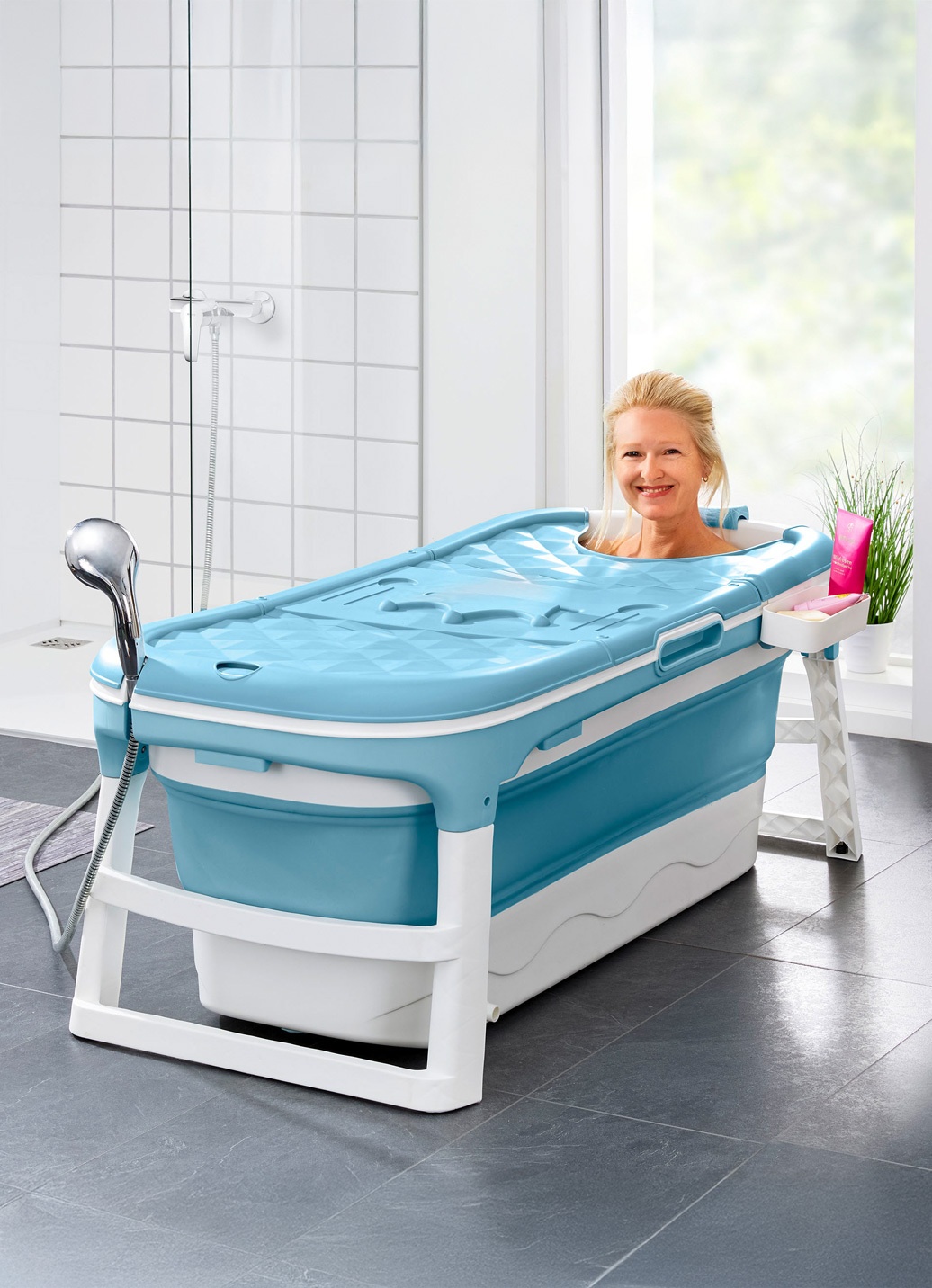 Faltbare Badewanne