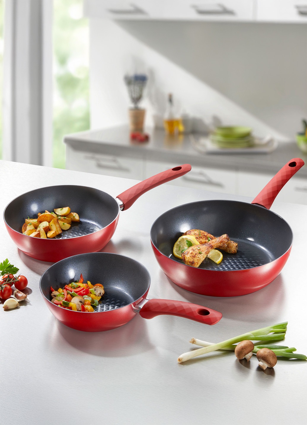 „Hyperflon Diamant®“ Pfannen-Set aus Aluminium