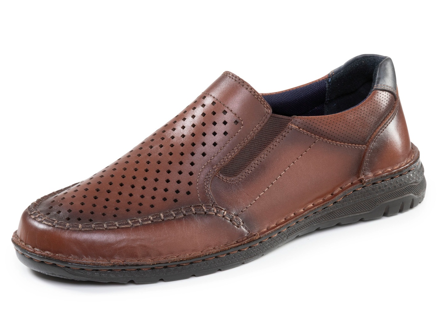 GINO GALANTE, komfortable Herren-Slipper, Weite H, mit herausnehmbarem Fußbett