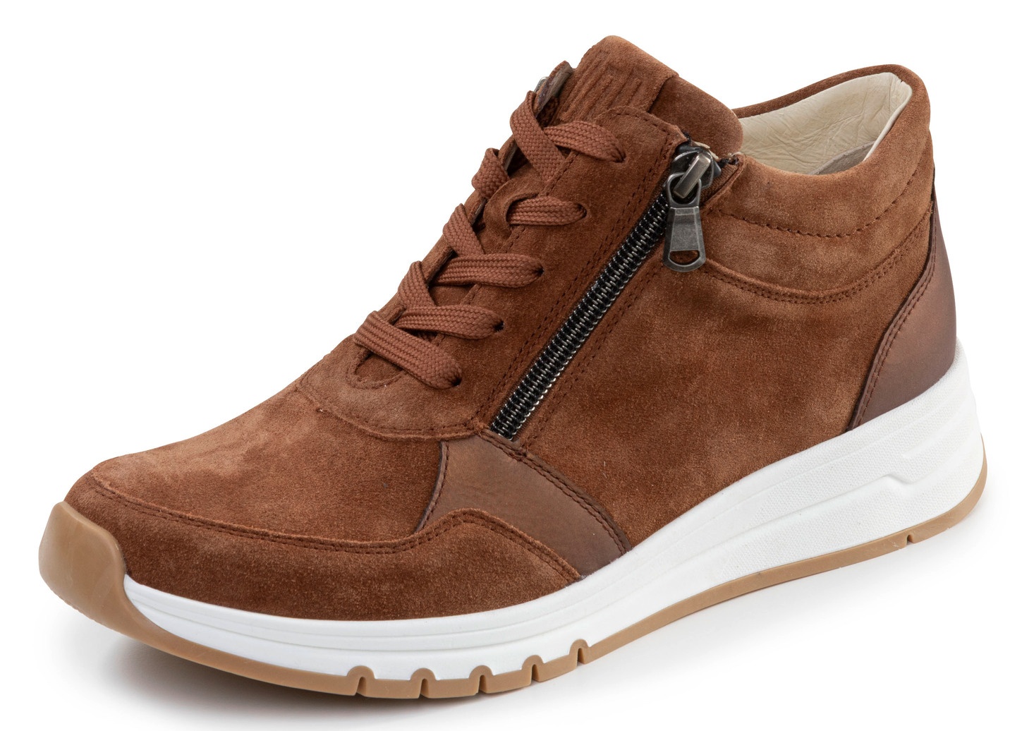 Waldläufer, bequeme Damen-Boots, Weite H, mit herausnehmbarem Fußbett