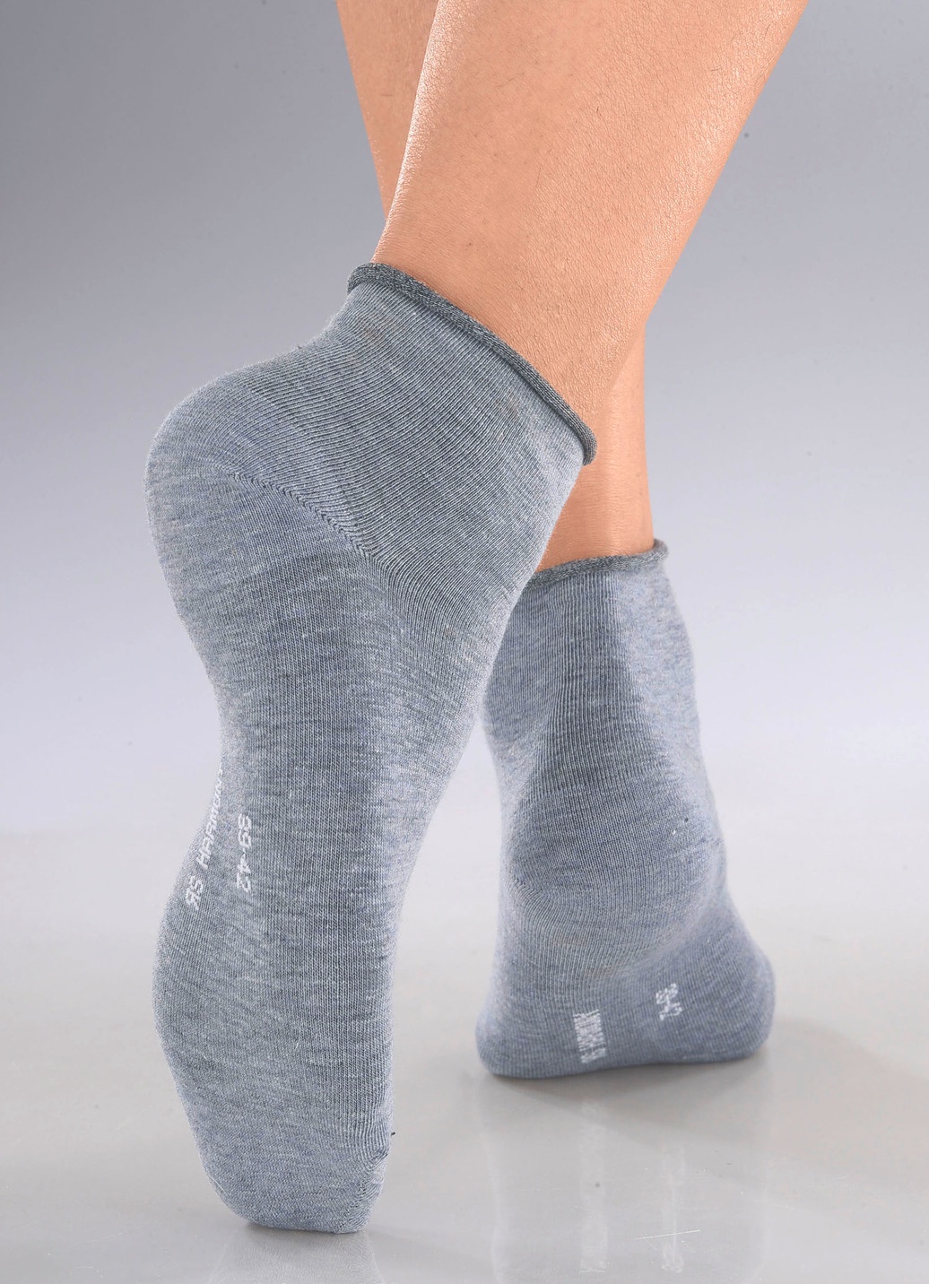 Sechserpack Socken mit Rollrand