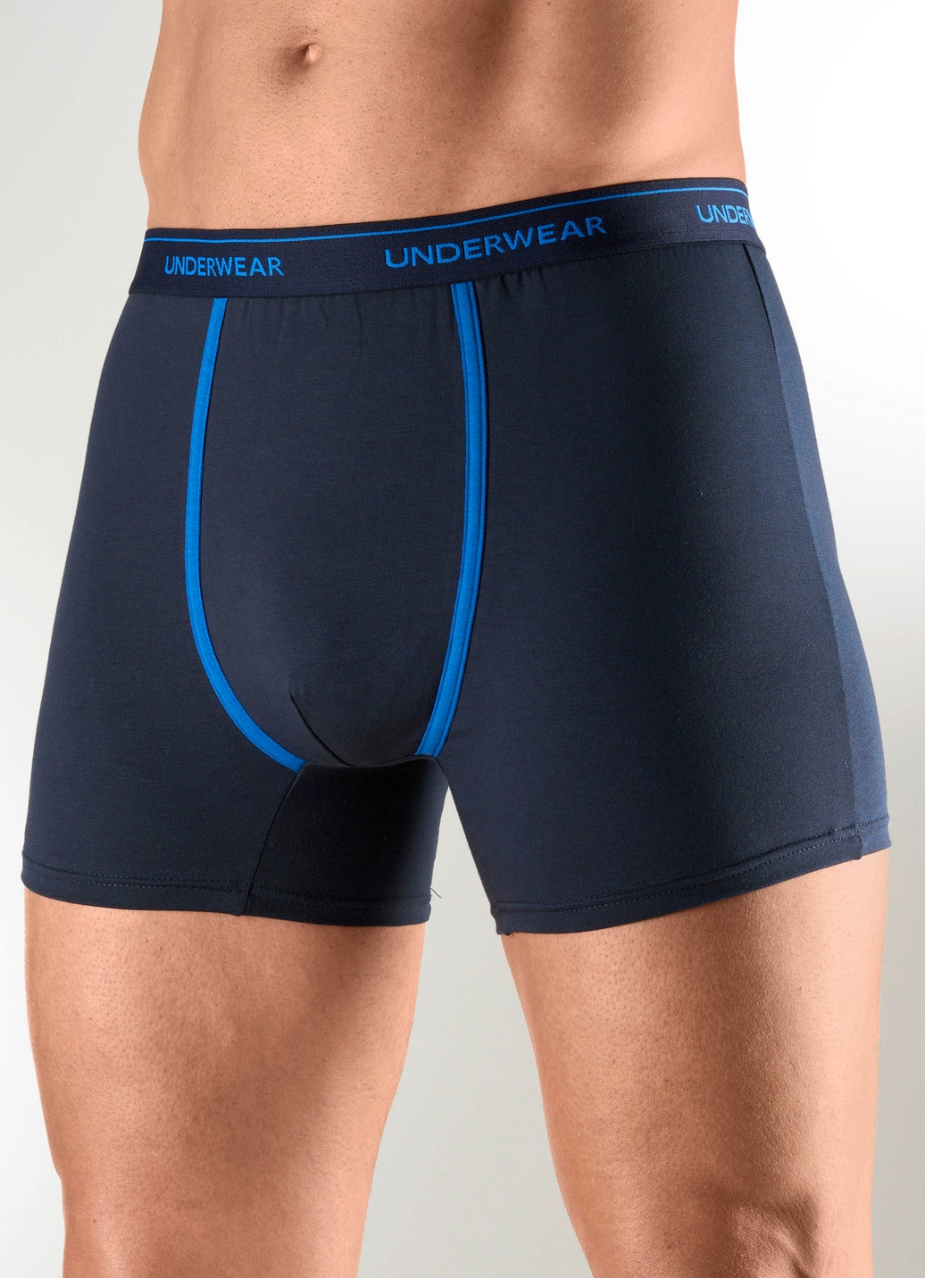 Viererpack Pants mit Kontrastpaspeln