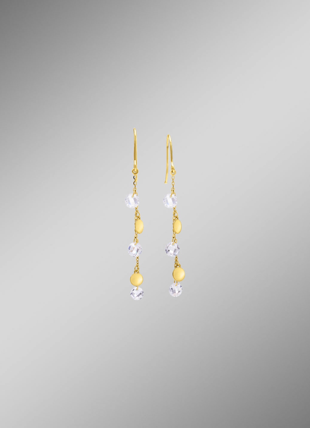 Stilvolle Ohrhaken mit Zirkonia