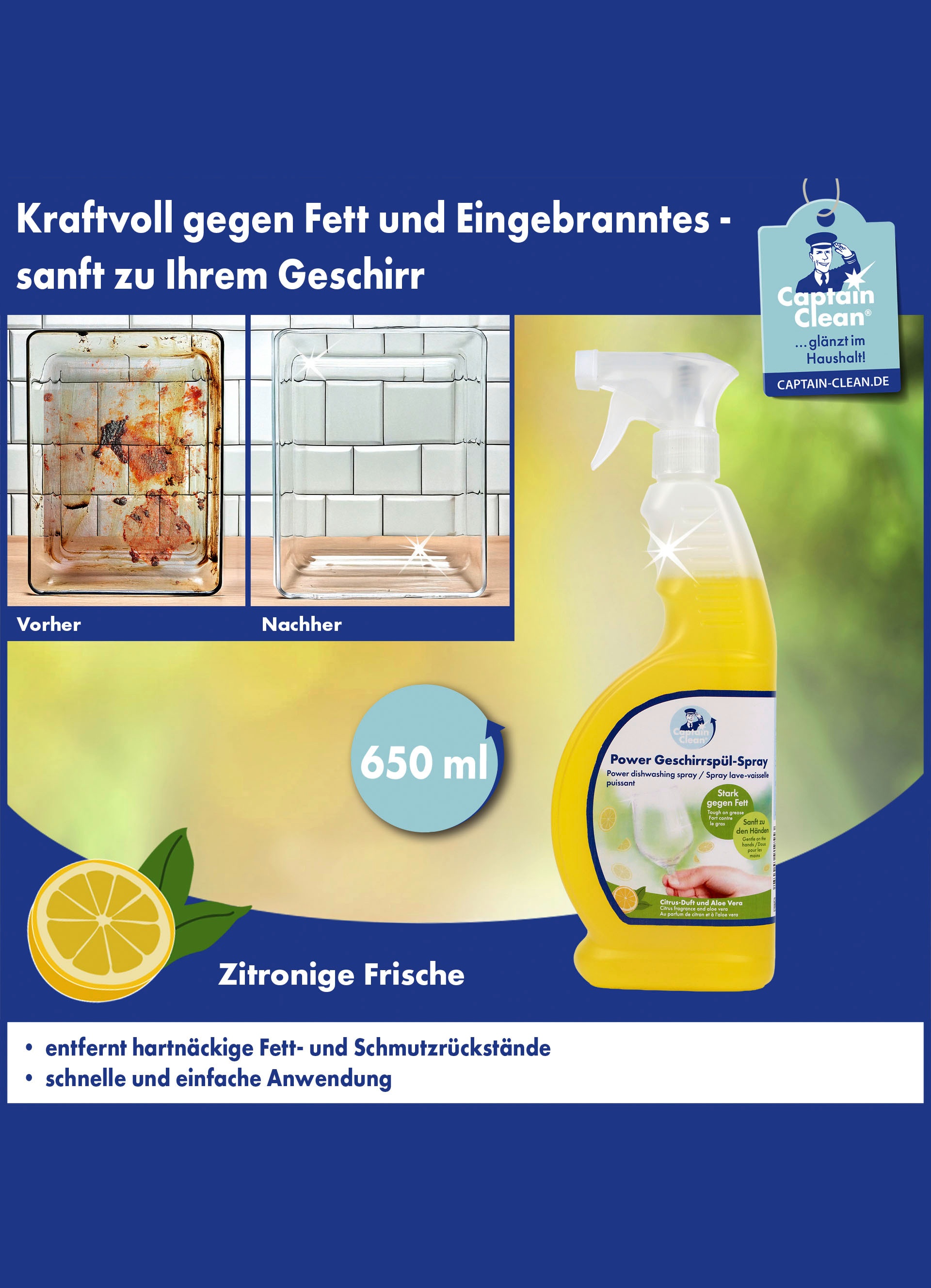 Kraftvolles Geschirrspülspray, 2er-Set