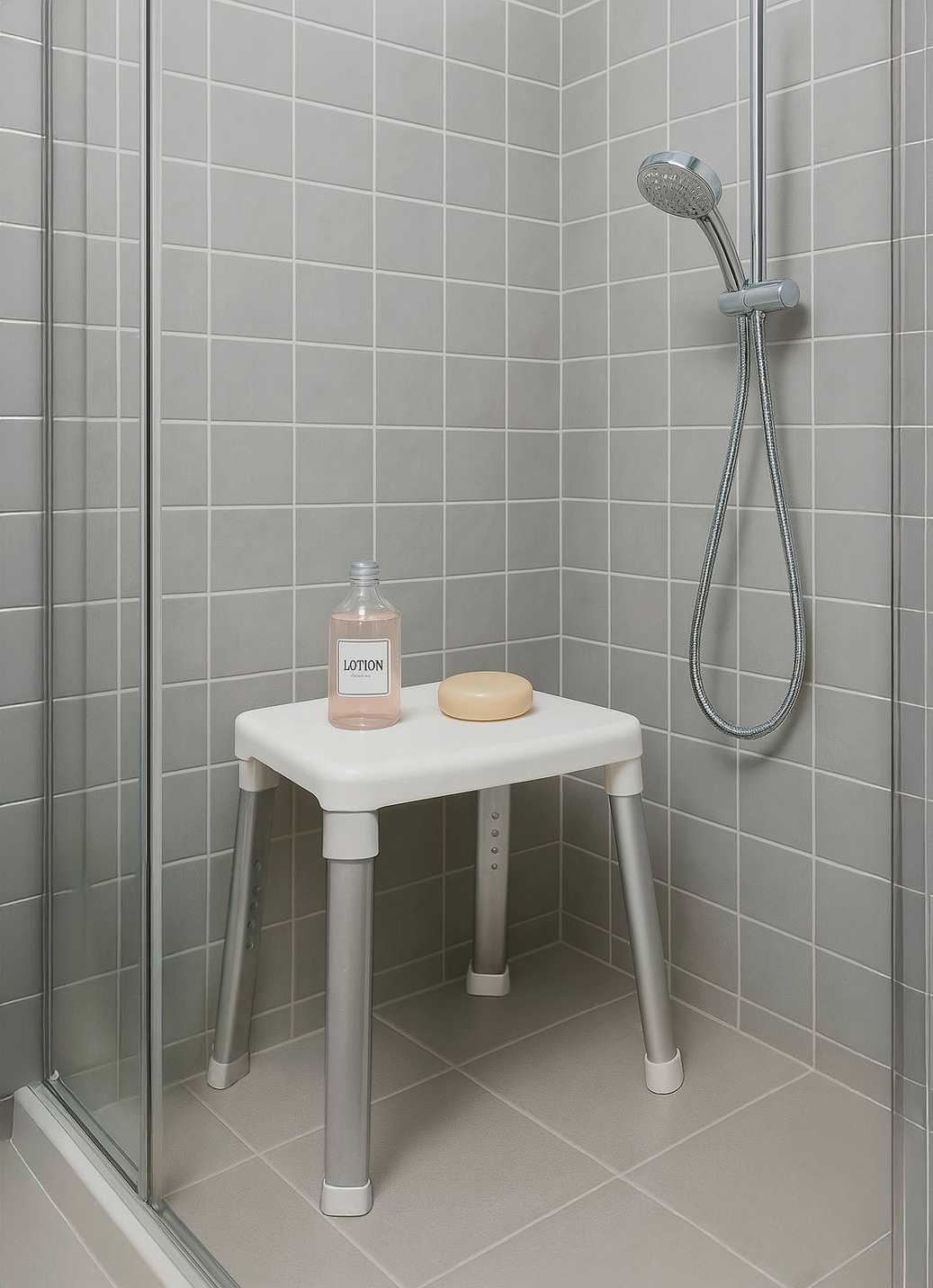 Dusch- und Badehocker mit extra großer Sitzfläche