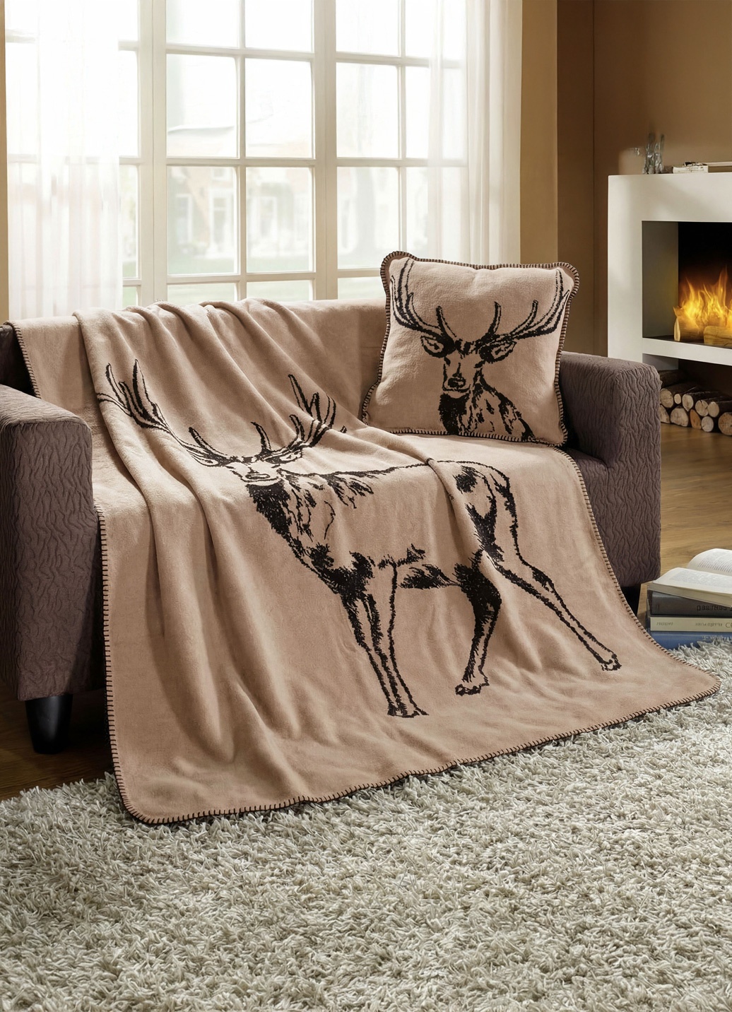 Wohnaccessoires mit Hirsch-Motiv
