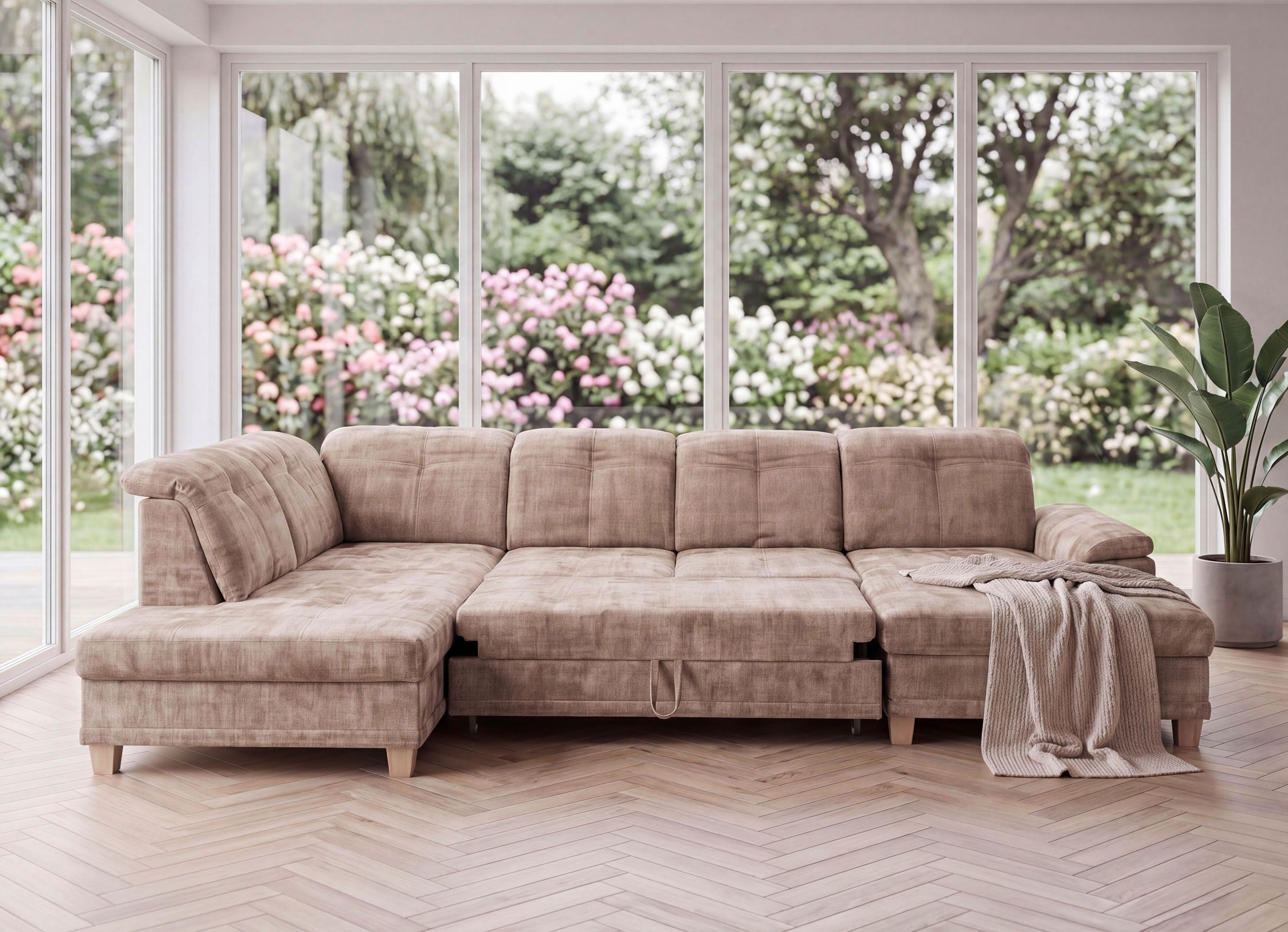 Wohnlandschaft mit Funktion und Bettkasten