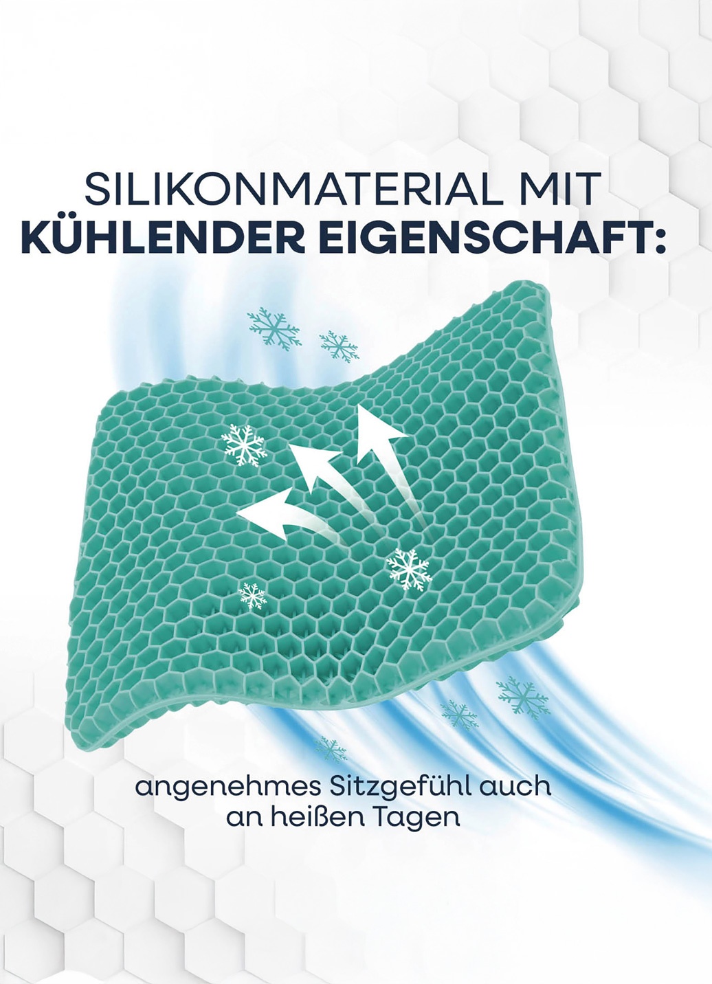 Sitzkissen mit flexibler Wabenstruktur