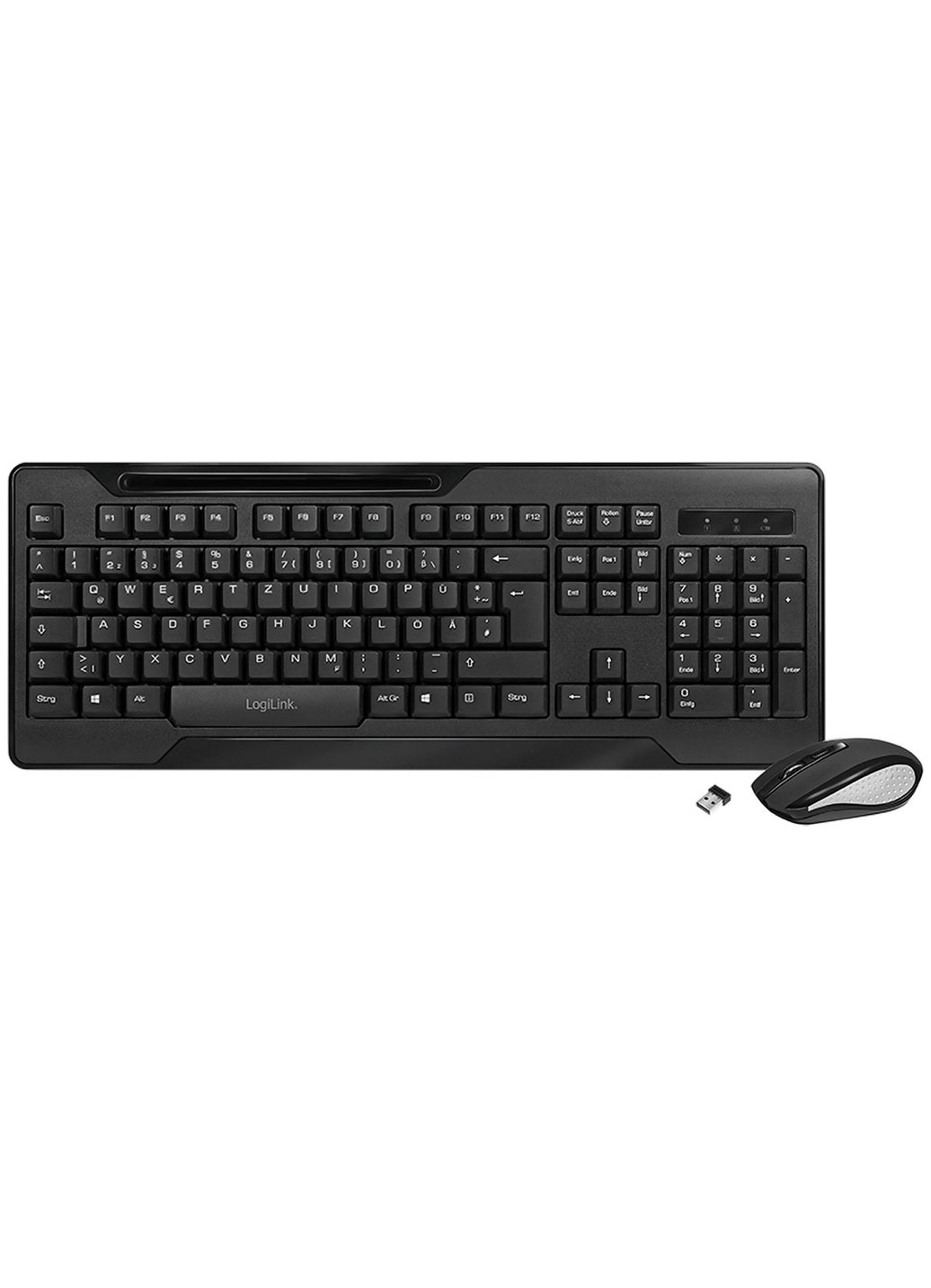 Kabellose „LogiLink“ Tastatur und Maus