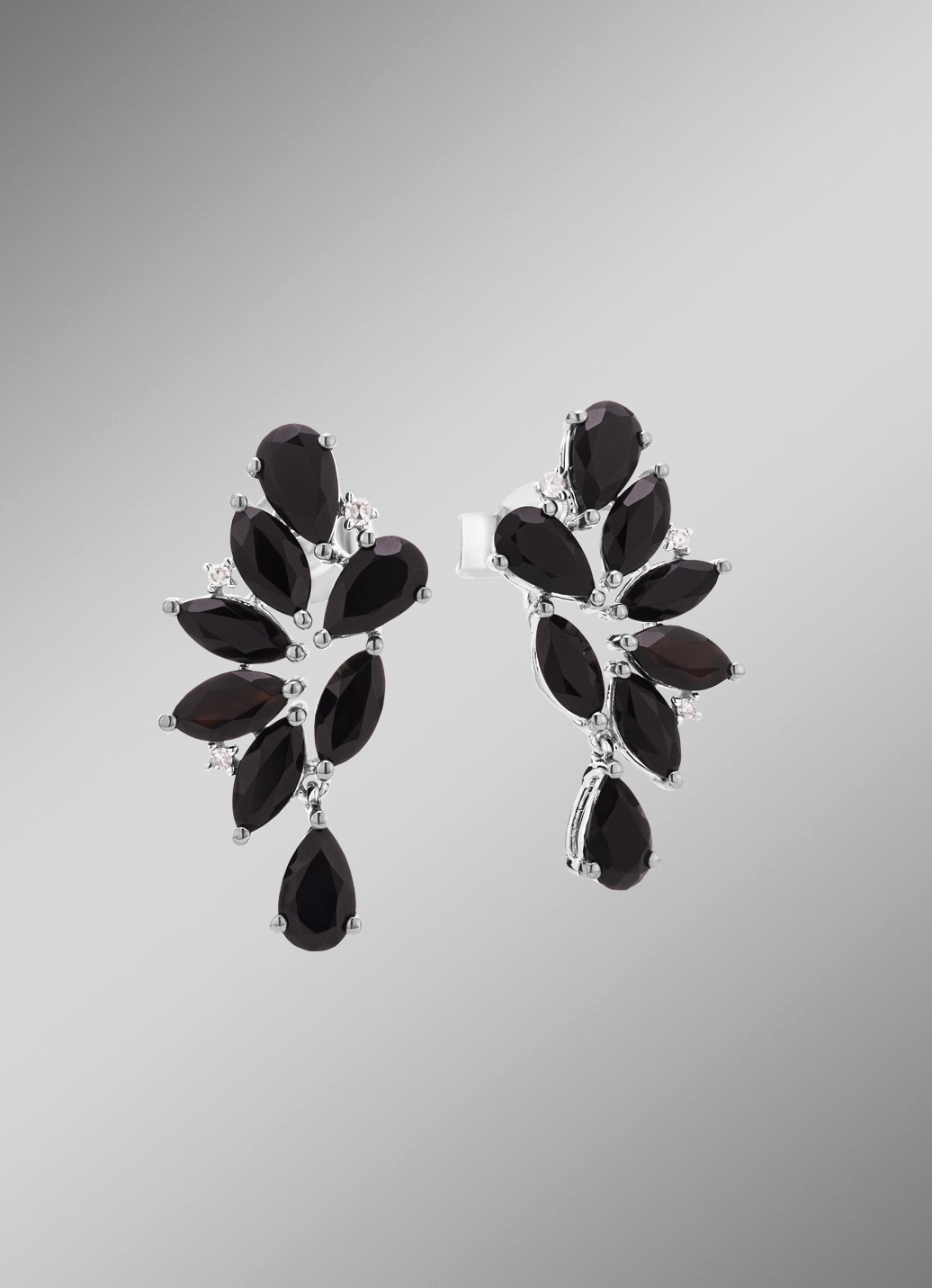 Stilvolle Ohrstecker mit Spinell und Diamanten