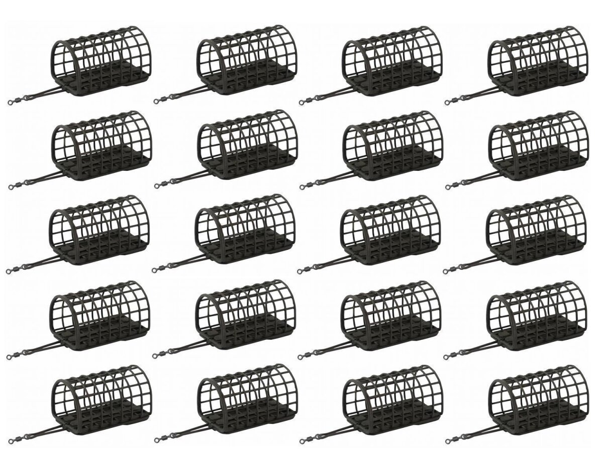 20x Daiwa N’Zon Tunnel Cage Feeder XXL Packungen 40g – 120g Futterkörbe