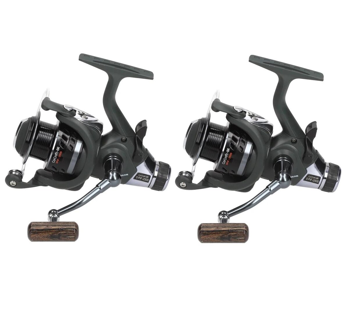 2x Cormoran CorCraft-BR 5PiF 2500 Freilaufrolle Paarpreis Bundle Rollenset