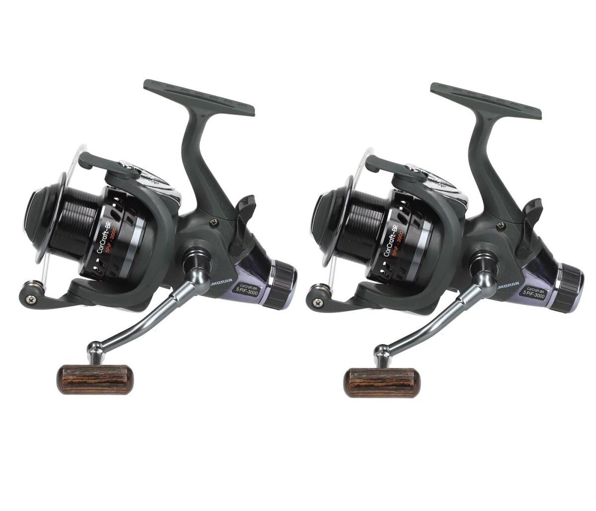 2x Cormoran CorCraft-BR 5PiF 3000 Freilaufrolle Paarpreis Bundle Rollenset
