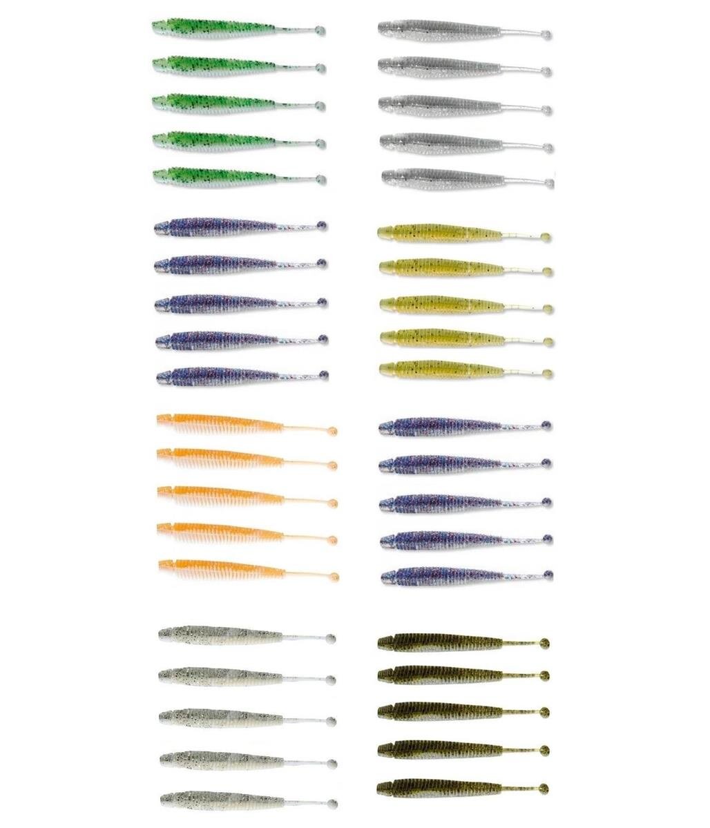 8 Packungen Cormoran K-Don S5 Gummifische 10cm 40 Stk. Gummiköder Set