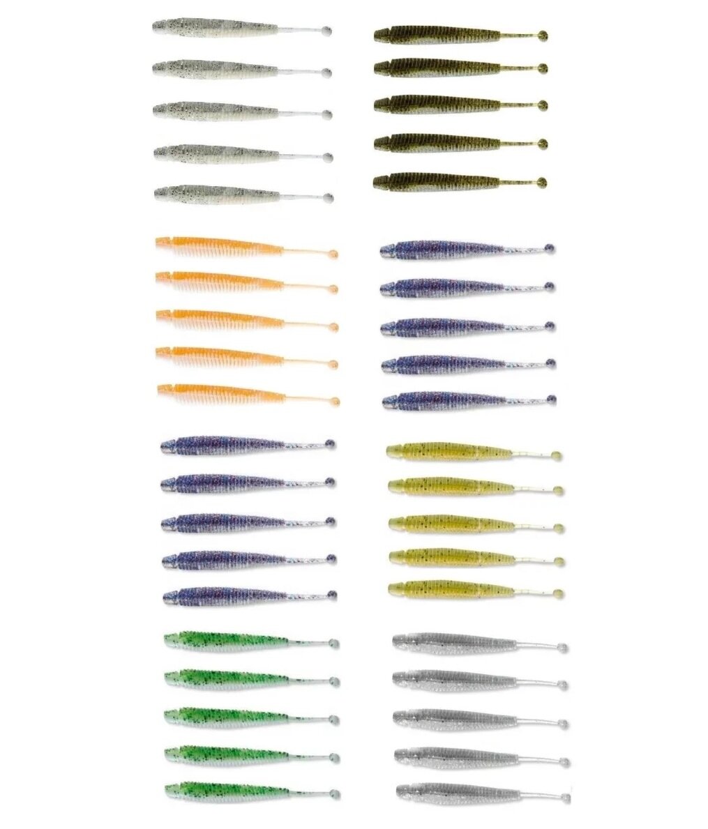 8 Packungen Cormoran K-Don S5 Gummifische 7,5cm 40 Stk. Gummiköder Set