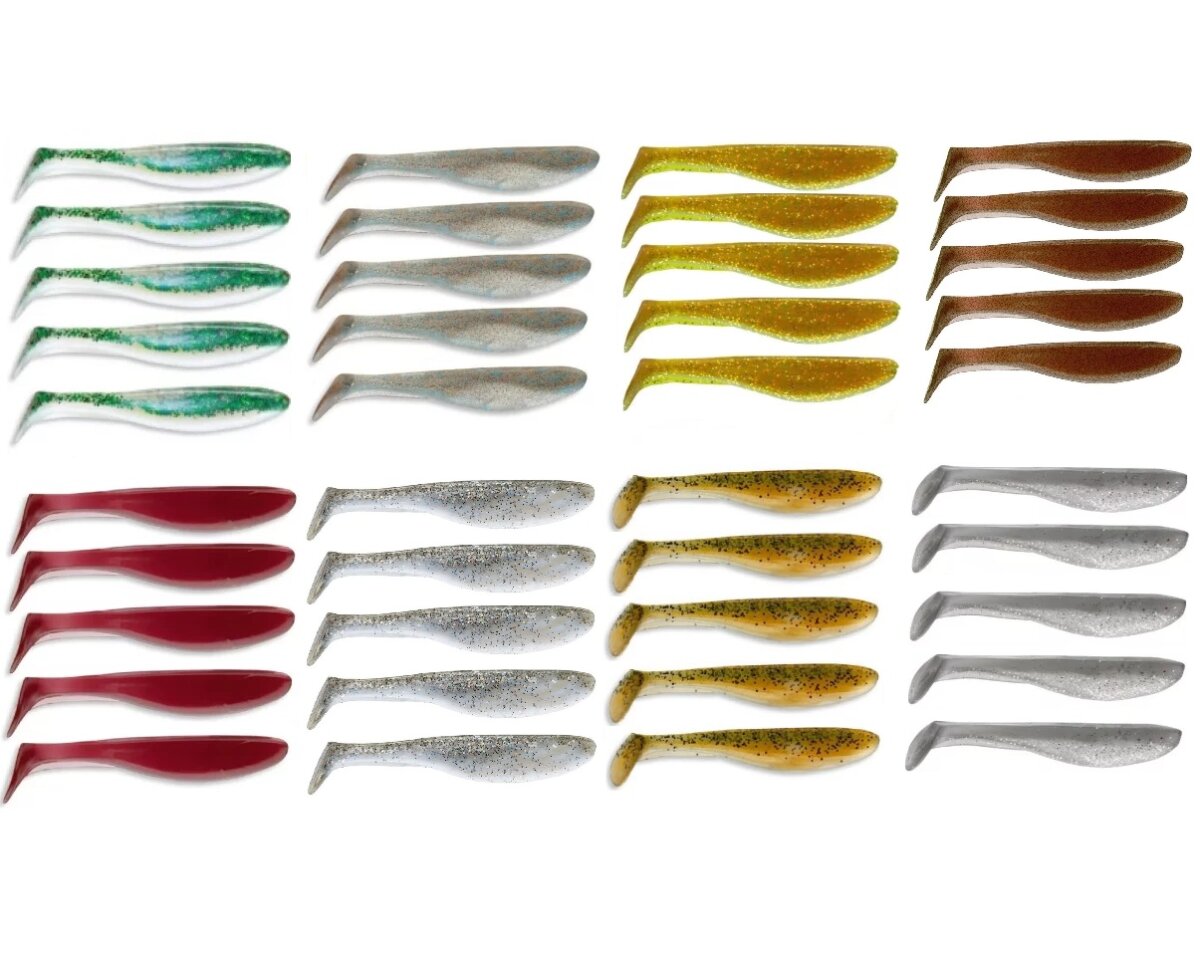 8 Packungen Cormoran K-Don S9 Gummifische 10cm 40 Stk. Gummiköder Set