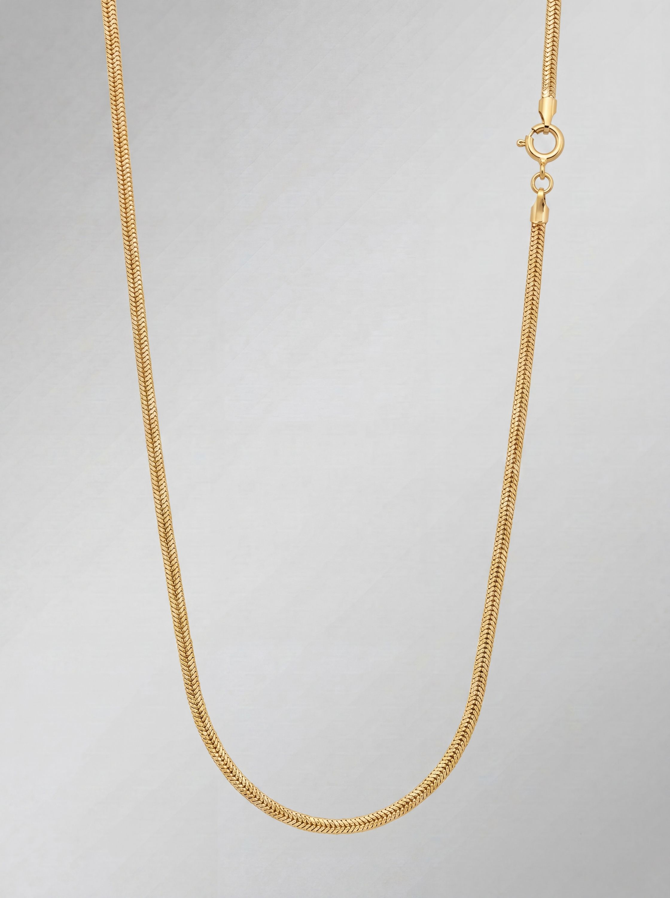 Vergoldete Schlangenkette aus Silber
