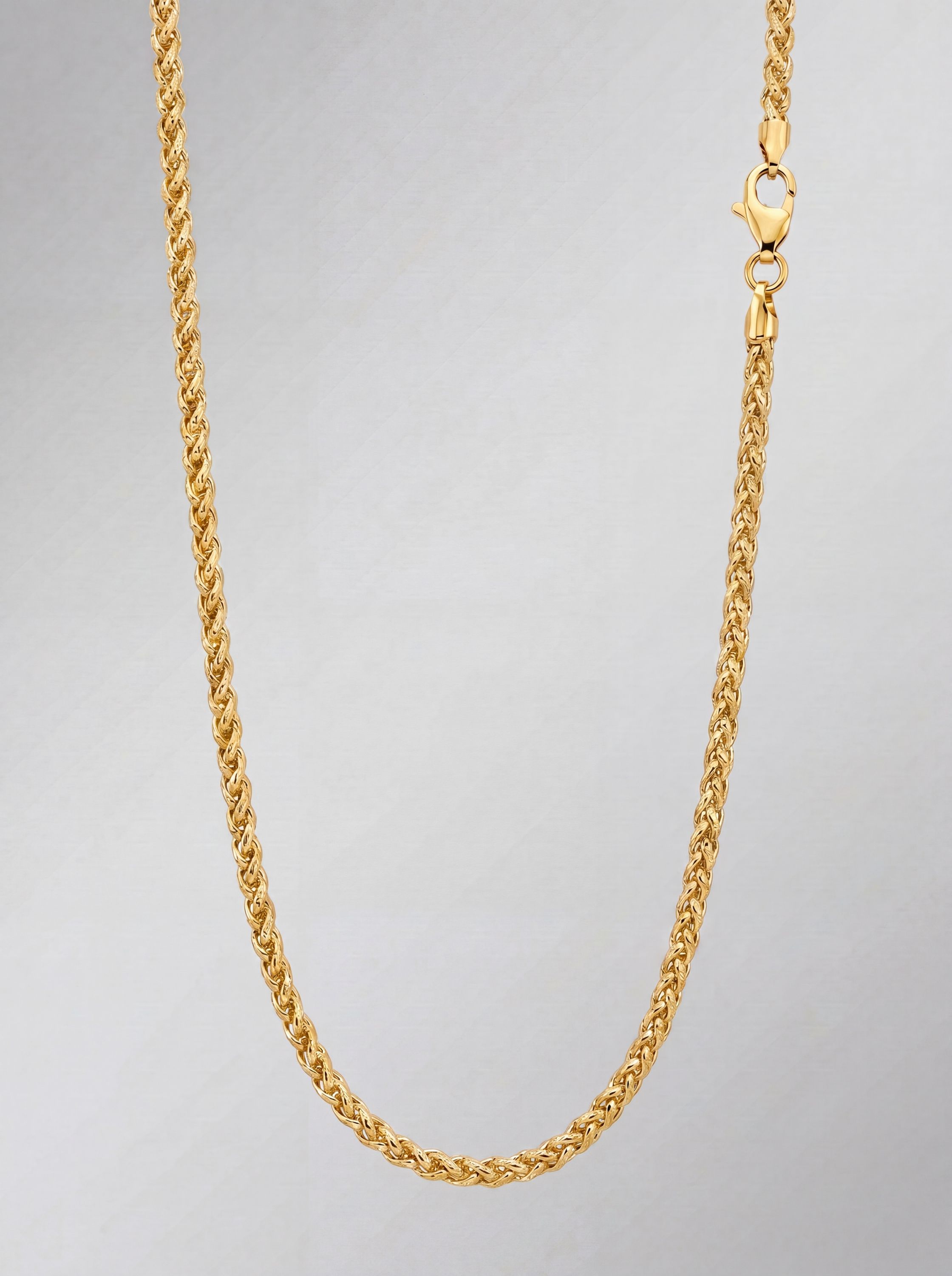 3-fach Zopfkette aus Gold