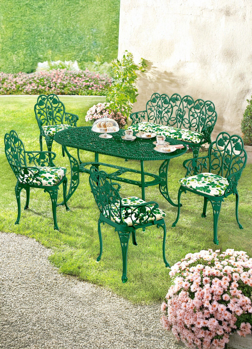 Gartenserie Dornröschen aus solidem Aluminiumguss