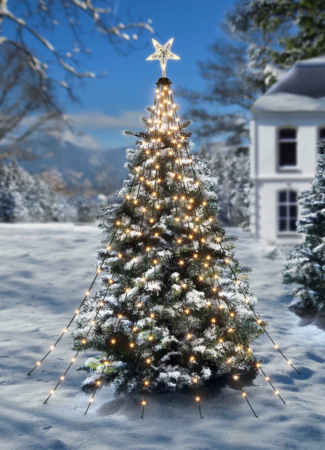 Weihnachtsbeleuchtung mit 200 LEDs