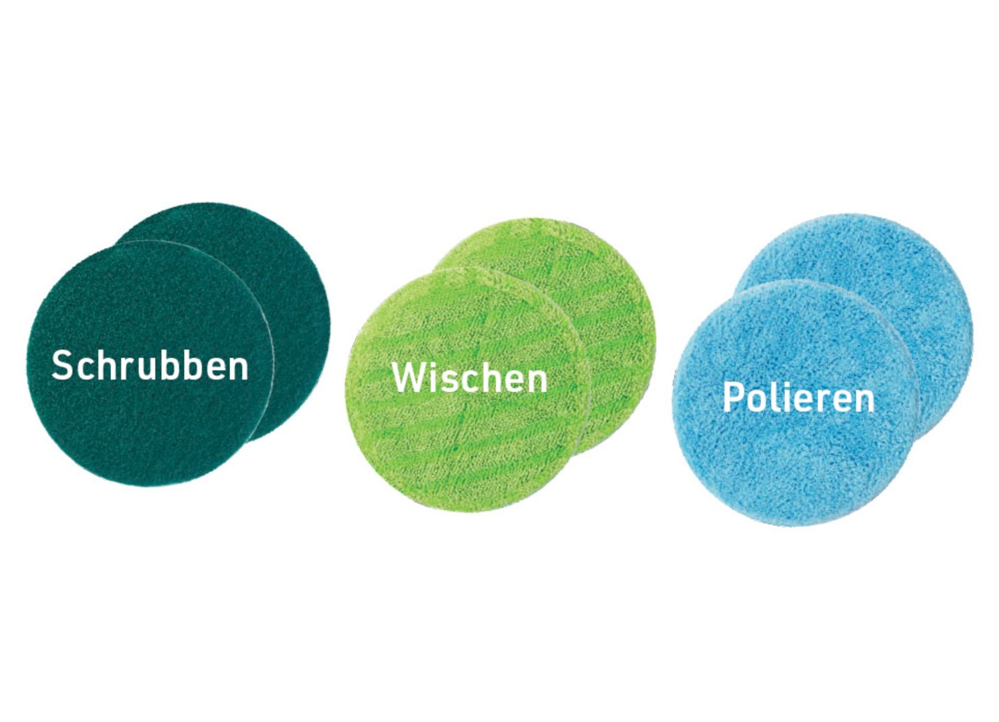 6 Mikrofaser-Pads für Hurricane Floating Mop