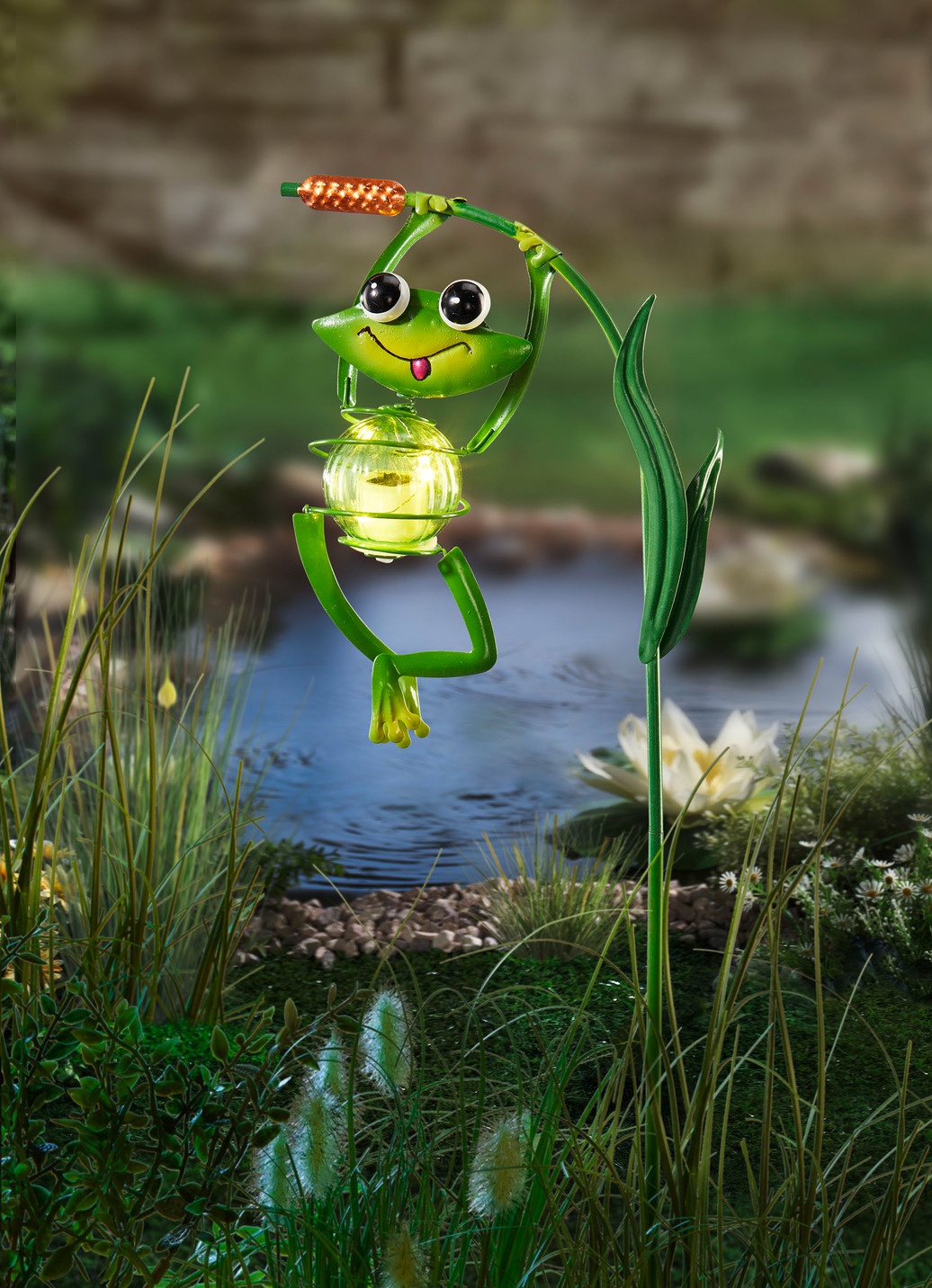 Solarleuchte Frosch