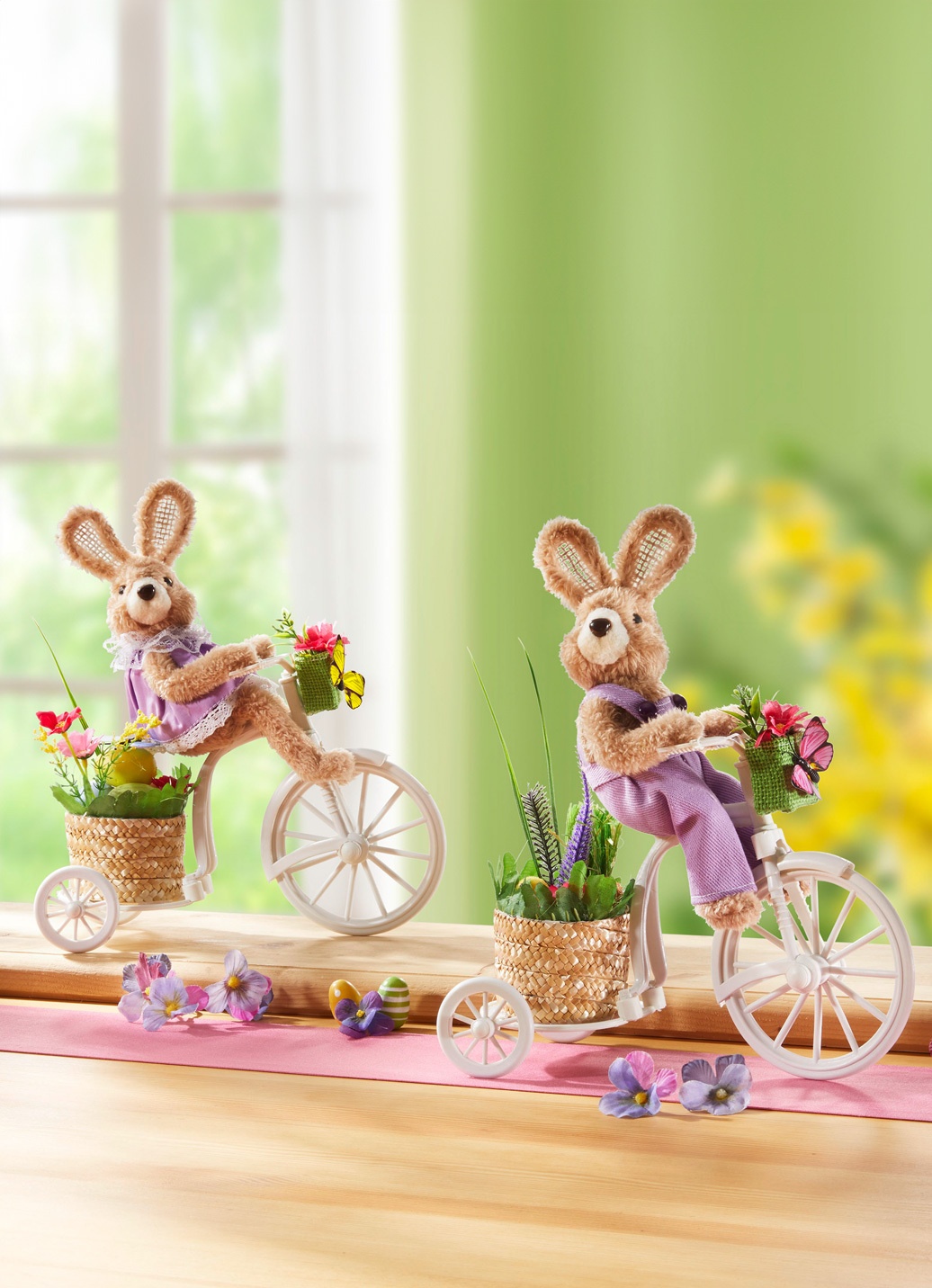 Hase auf Fahrrad
