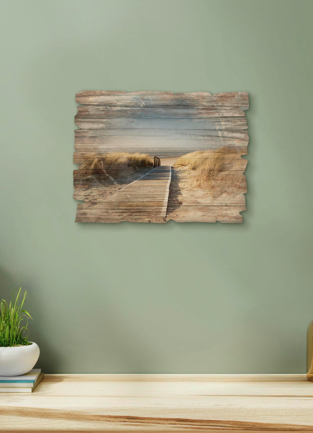 Holzbild im Vintage-Charakter