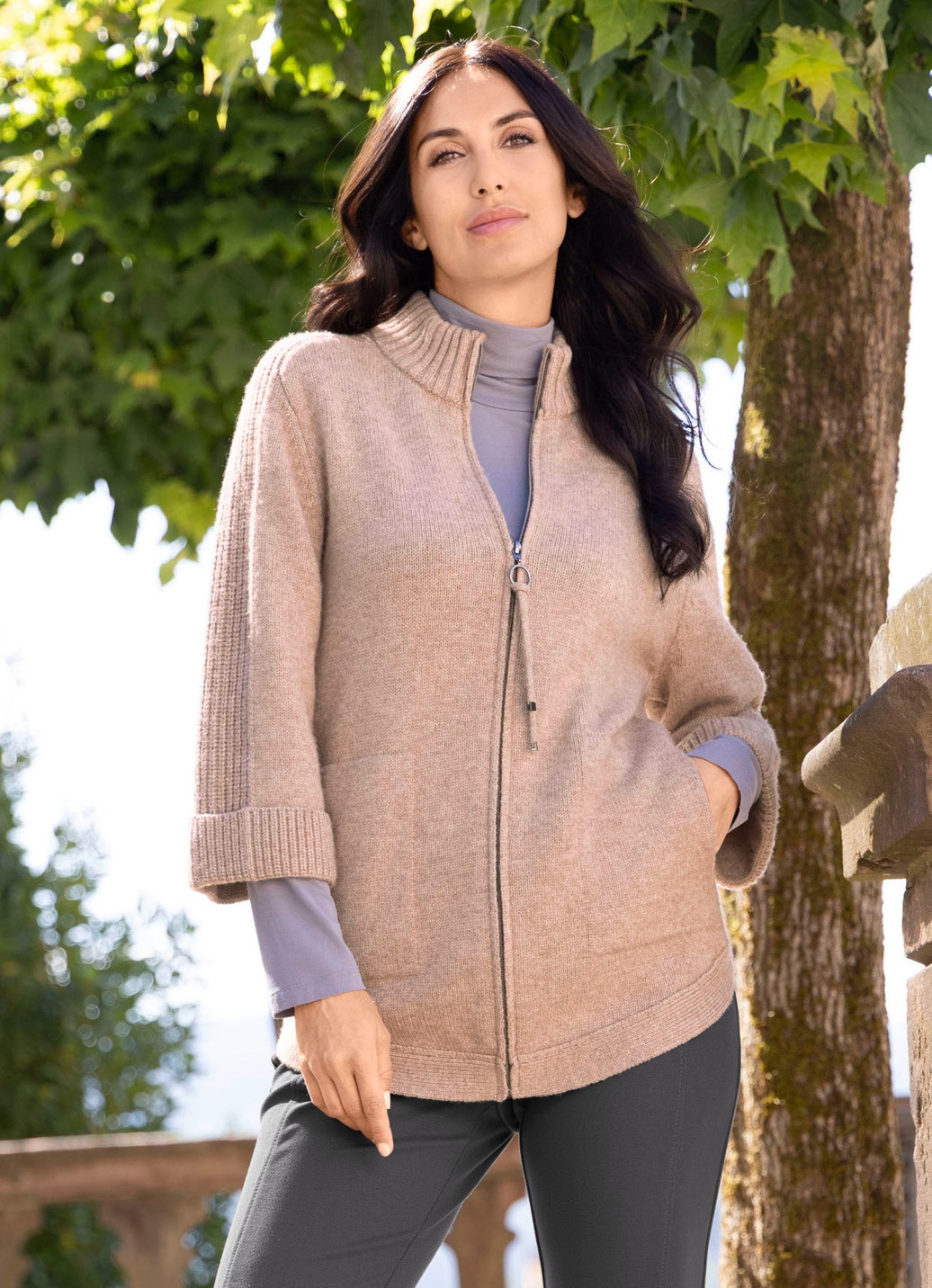 Flauschig weiche Strickjacke
