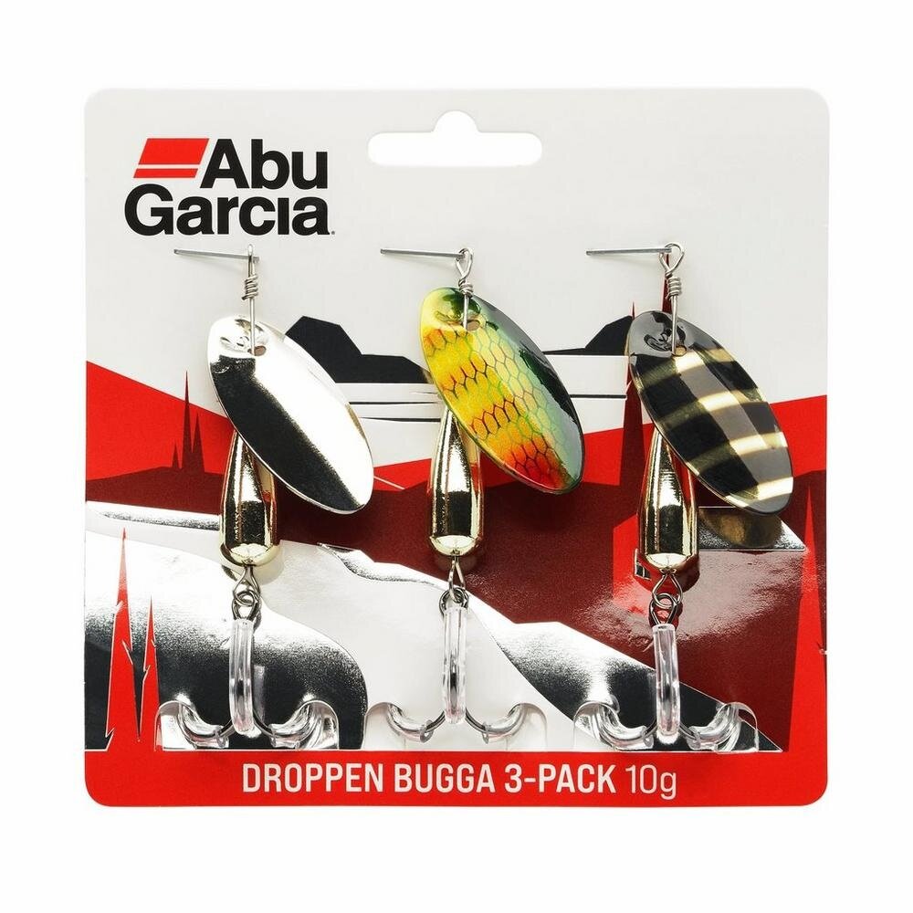 Abu Garcia Droppen Bugga 10,0g 3-Pack Kunstköder-Set Spinner-Set Spinnfischen