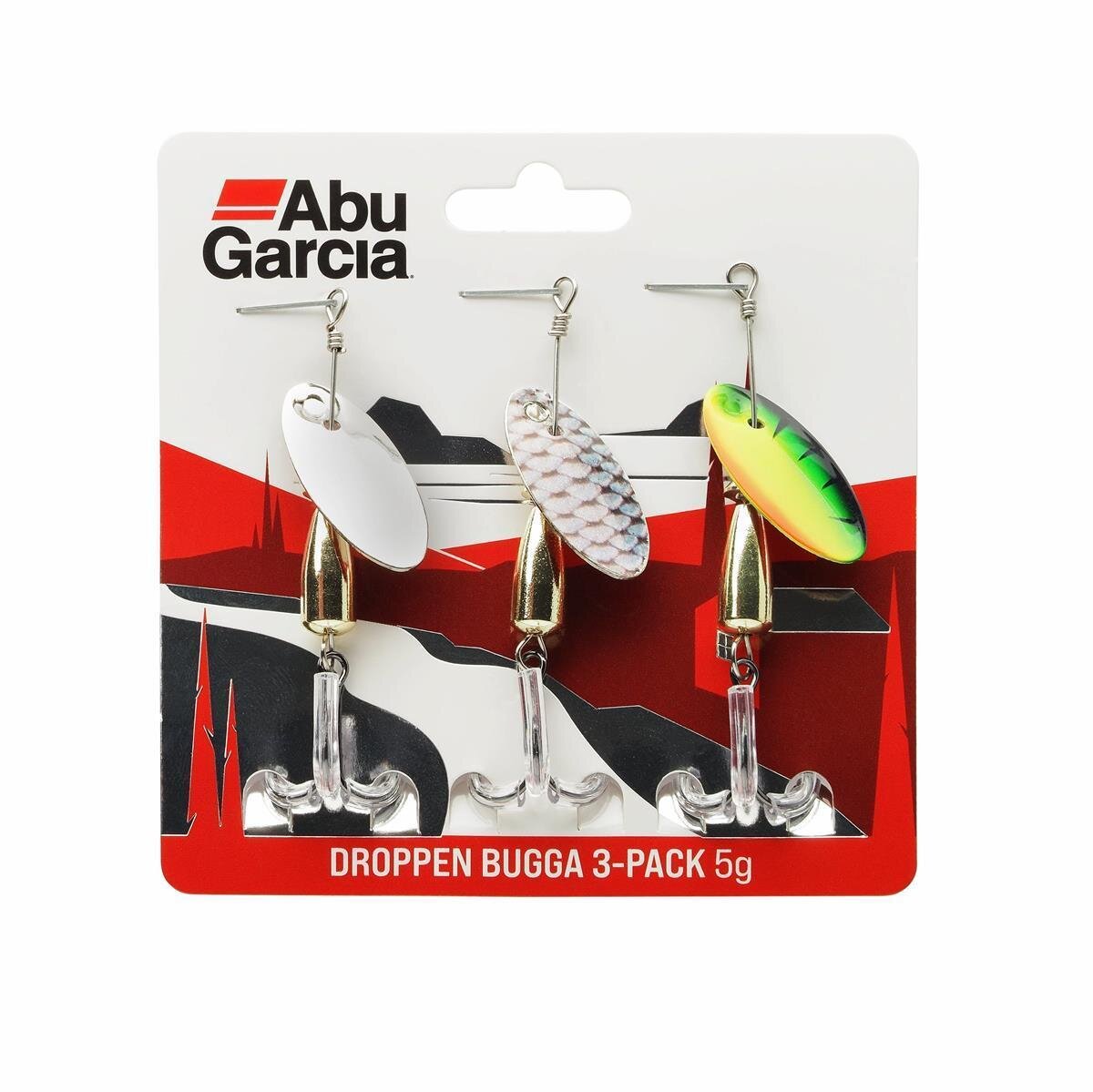 Abu Garcia Droppen Bugga 5,0g 3-Pack Kunstköder-Set Spinner-Set Spinnfischen