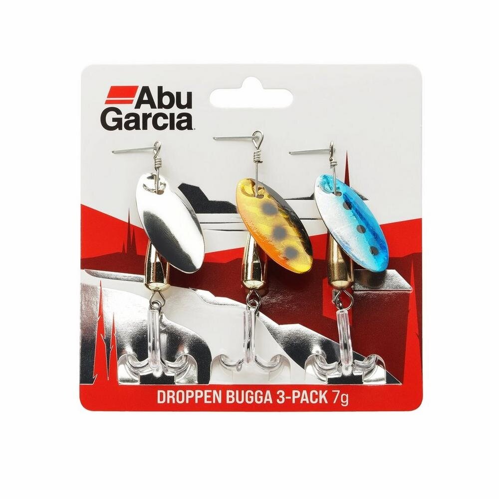 Abu Garcia Droppen Bugga 7,0g 3-Pack Kunstköder-Set Spinner-Set Spinnfischen
