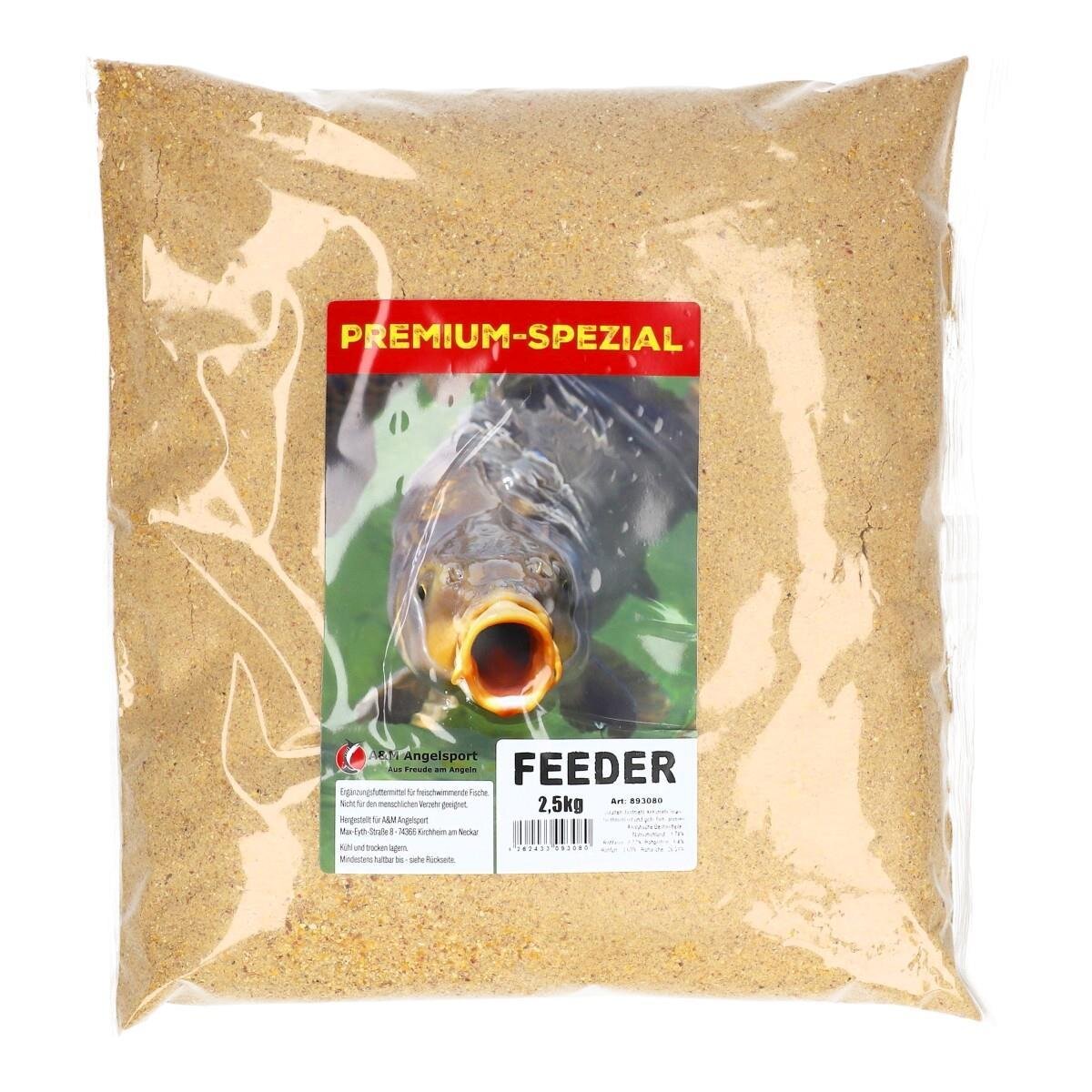 A&M Angelsport Grundfutter Angelfutter Feederfutter 2,5kg anfüttern Karpfen Brassen zum Feederfischen