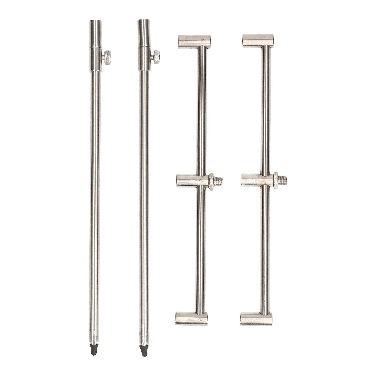 Angelspezi Inox Rod Set 2 Banksticks 2 Buzzer Bars Rutenauflage Rutenablage