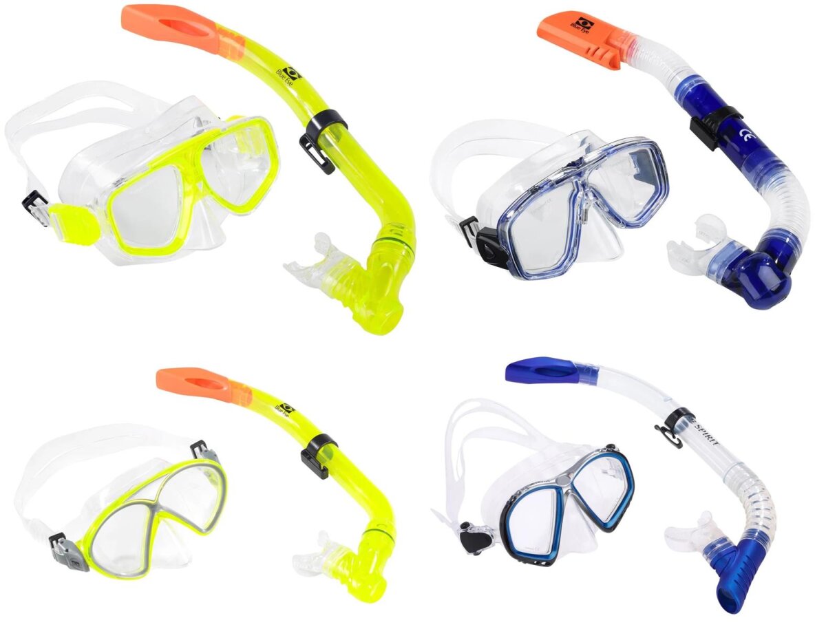 Balzer 2er Set Taucherbrille + Schnorchel verschiedene Farben Taucherausrüstung