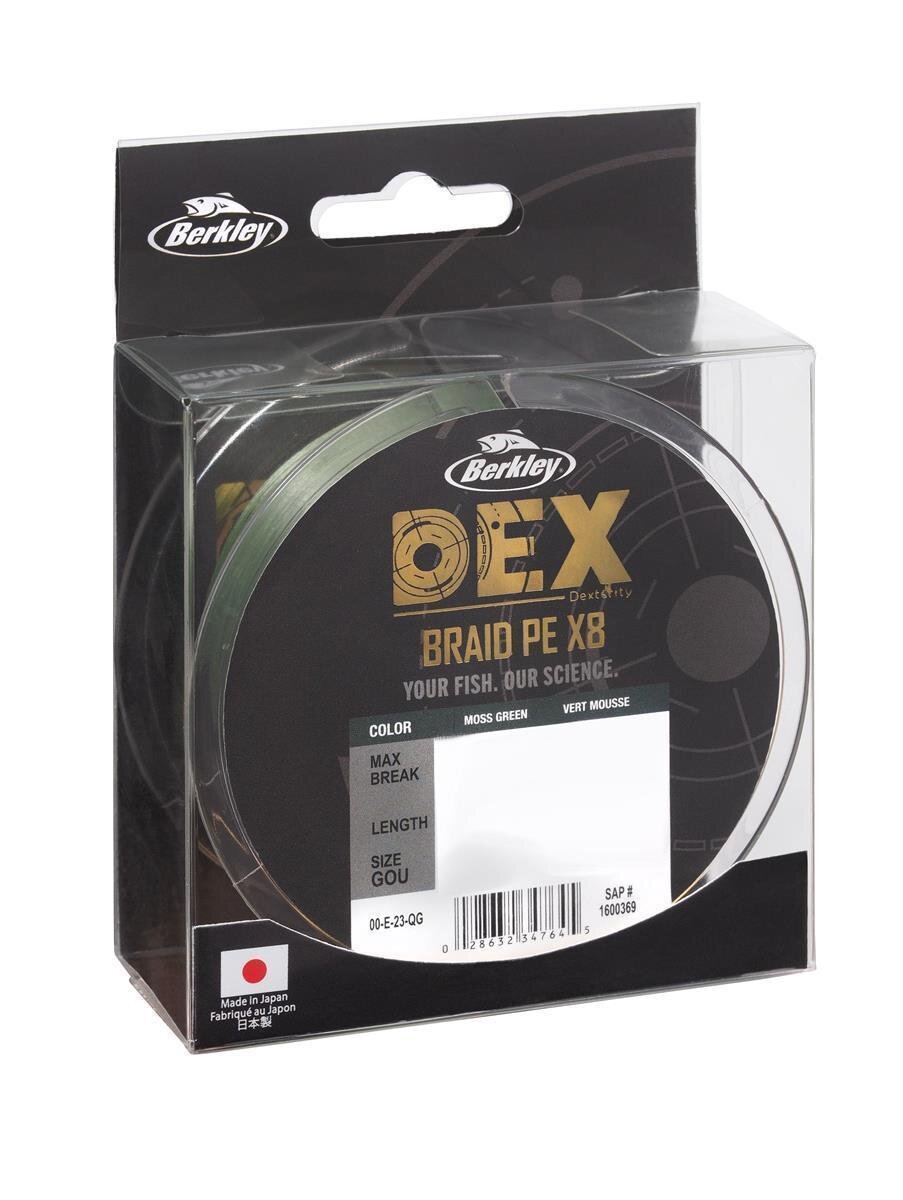 Berkley DEX x8 PE .04mm 300m 4.1kg MG geflochtene Schnur