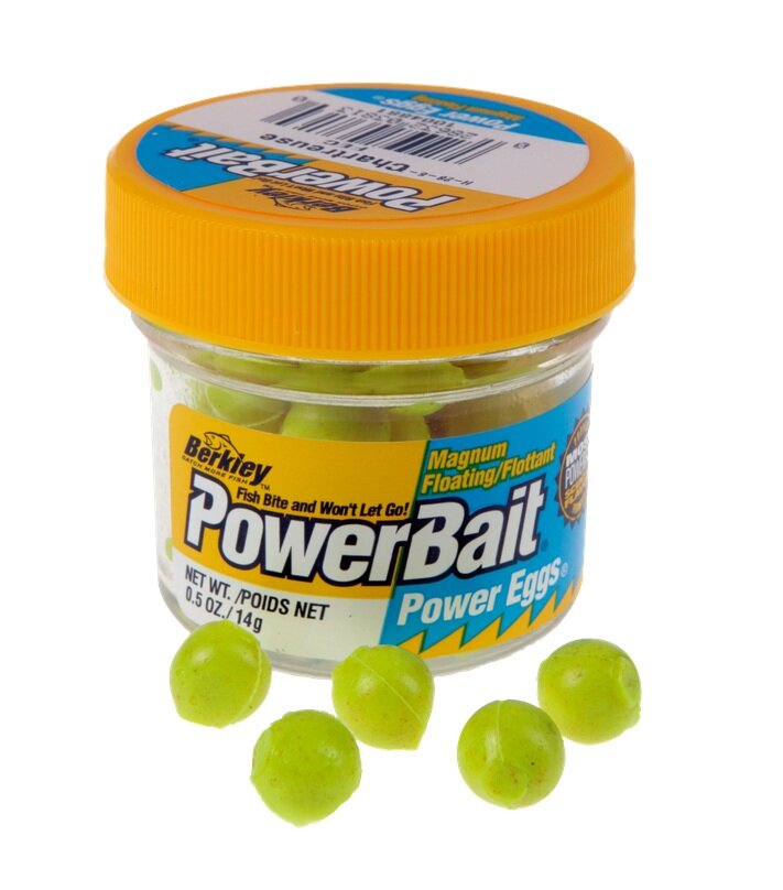 Berkley Powerbait Power Eggs 14g Chartreuse Forellenköder Magnum Floating