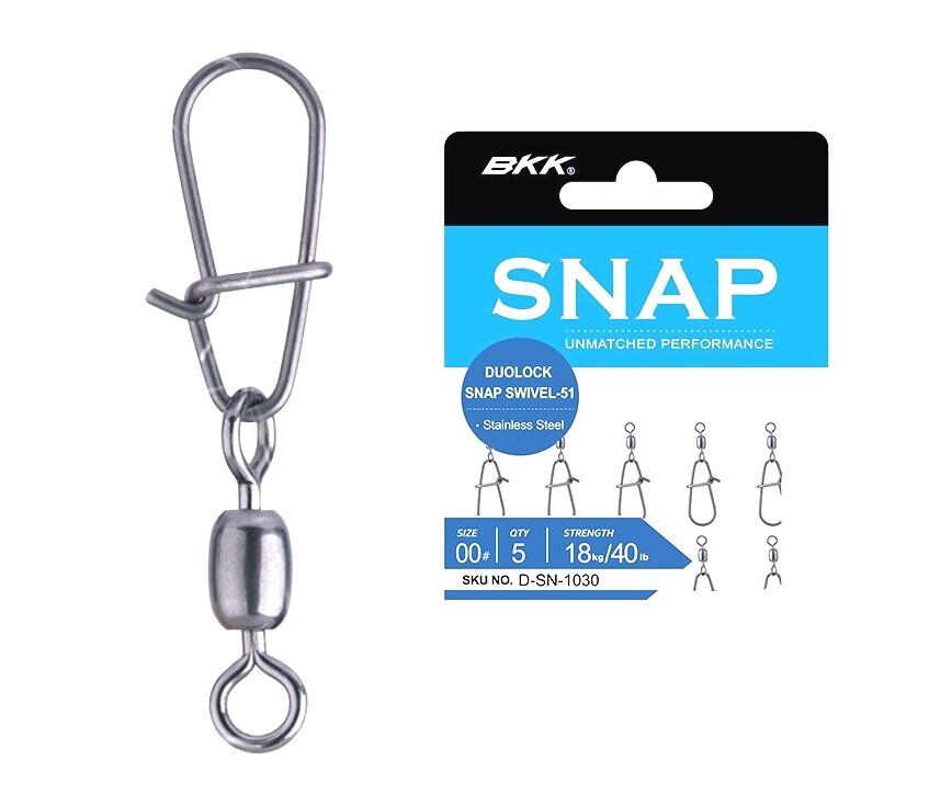 BKK Duolock Snap Swivel-51 Wirbel mit Karabiner