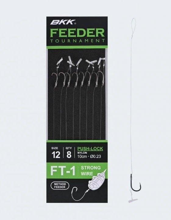 BKK FT1 Feeder Tournament Push-Lock Rigs Vorfächer