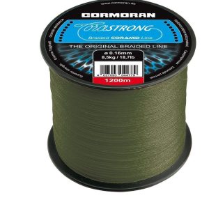 Cormoran Corastrong 0,12mm 6,4kg 1200m Großspule Geflochtene Schnur Angelschnur