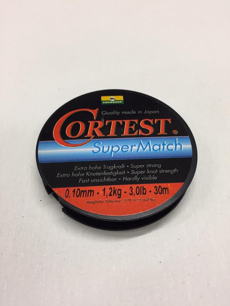 Cormoran Cortest Vorfachschnur 0,10mm 1,2Kg 30m Super Match