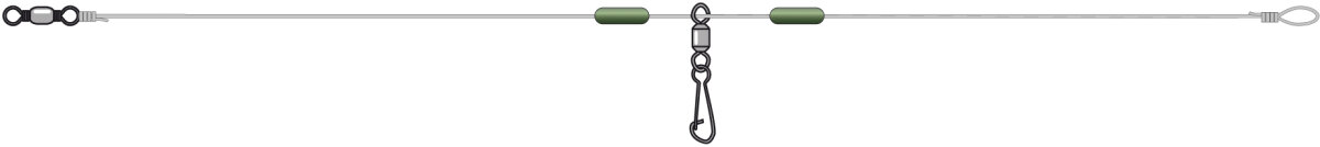 Cormoran Feedervorfach Stopper 0,30mm Fertigvorfach Feederangeln