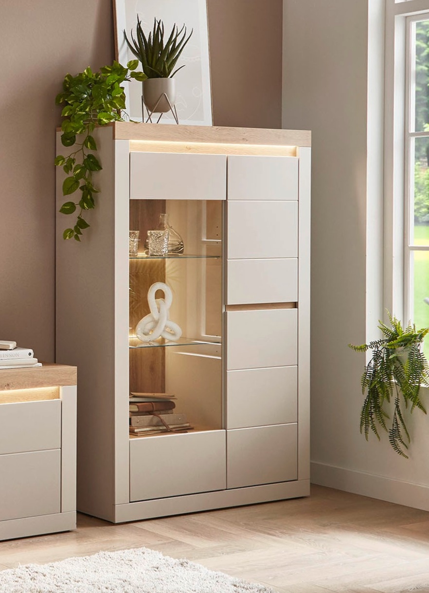 Vitrine mit LED-Beleuchtung, 2-türig