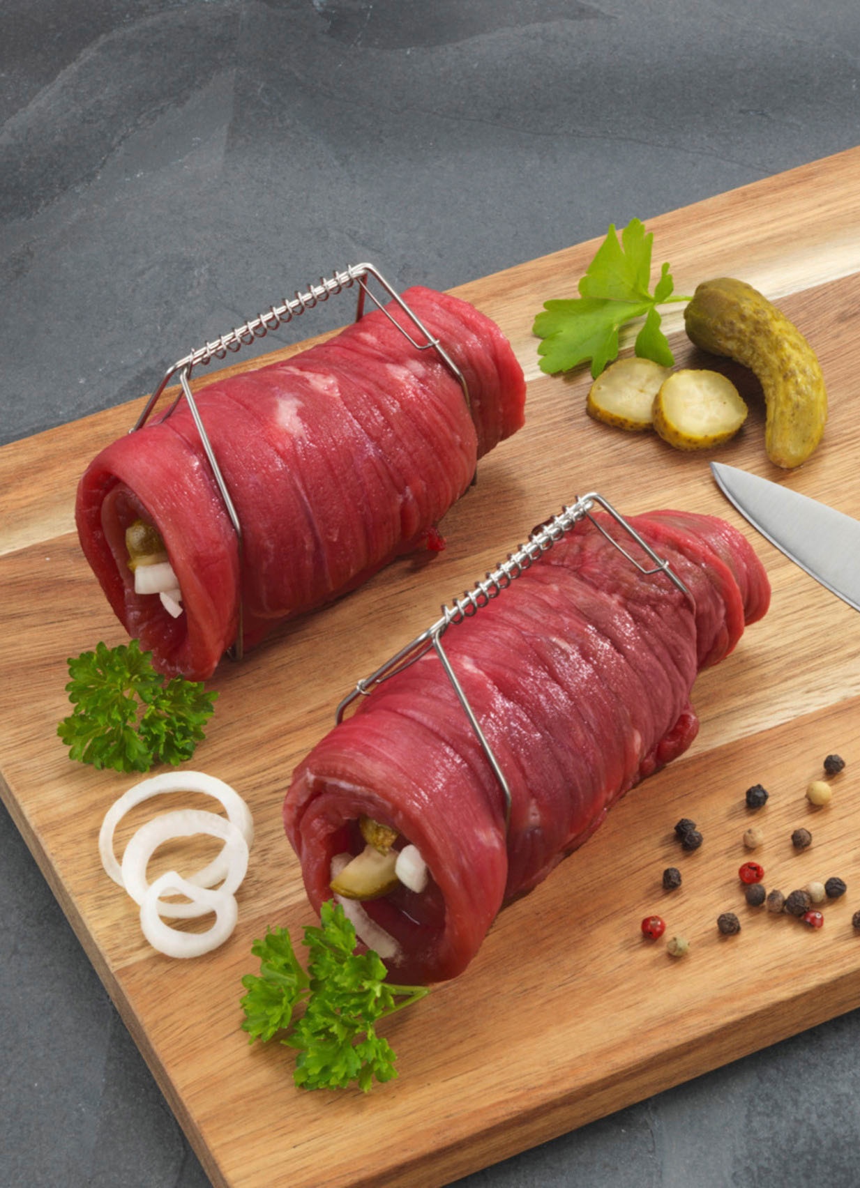 Rouladenklammern aus Edelstahl, 10-teilig