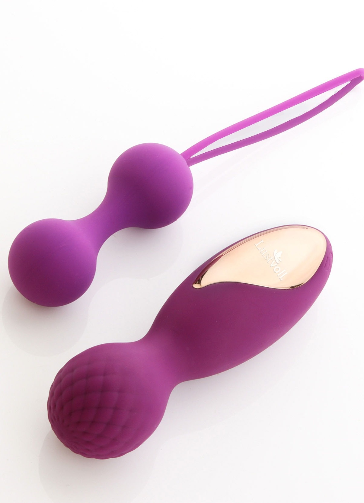Massagegerät, 2er Set  – Mini Massagestab + Doppel-Liebeskugel