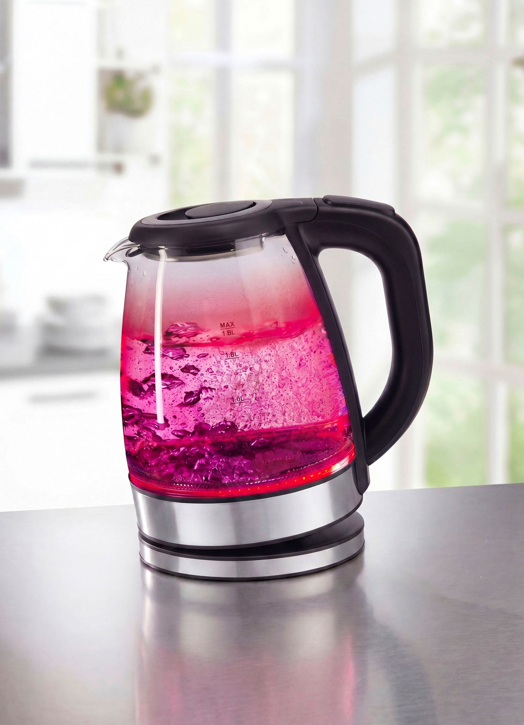 Wasserkocher mit 7 Temperaturstufen