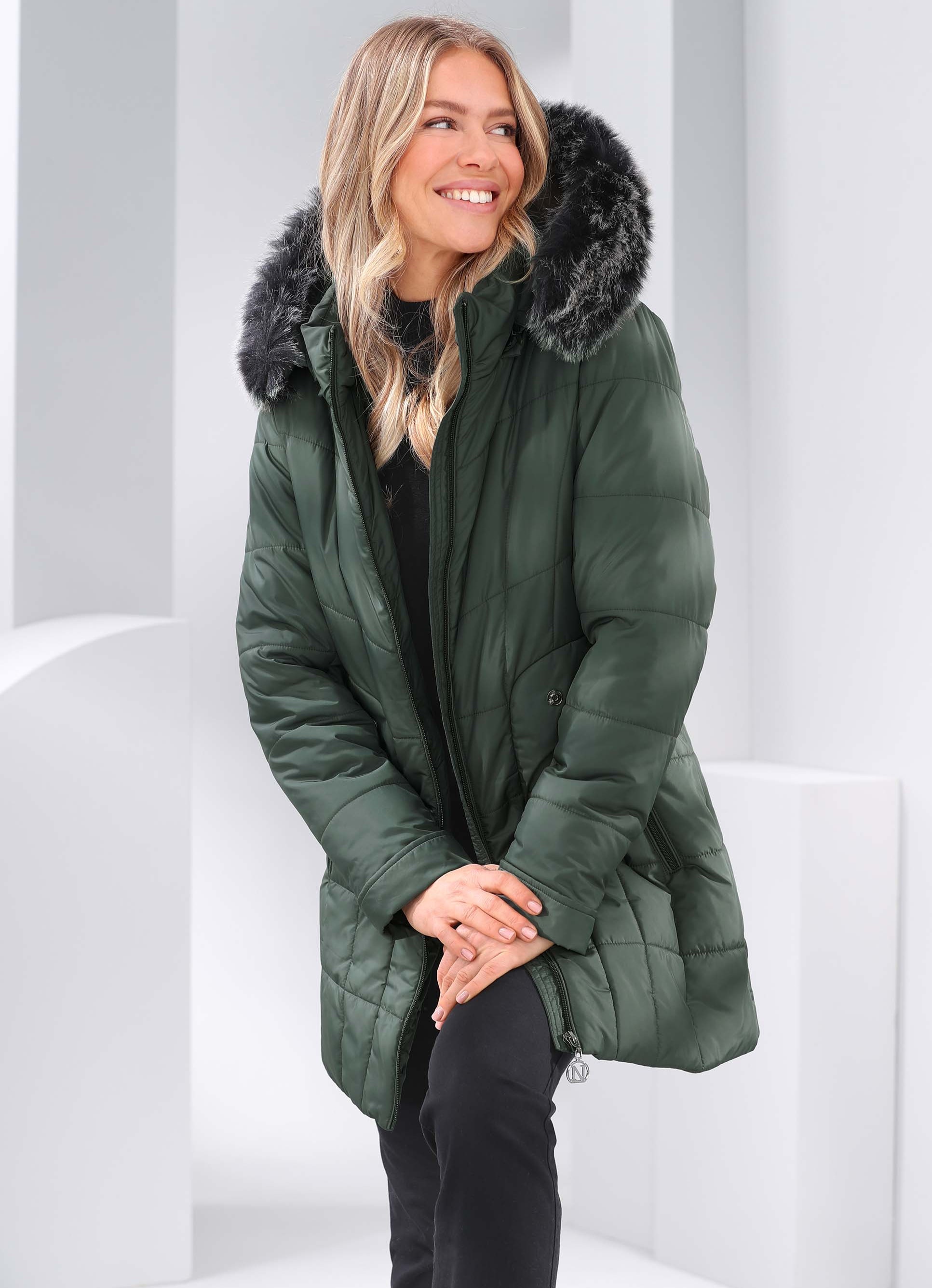Funktionsjacke mit Umschlagärmeln