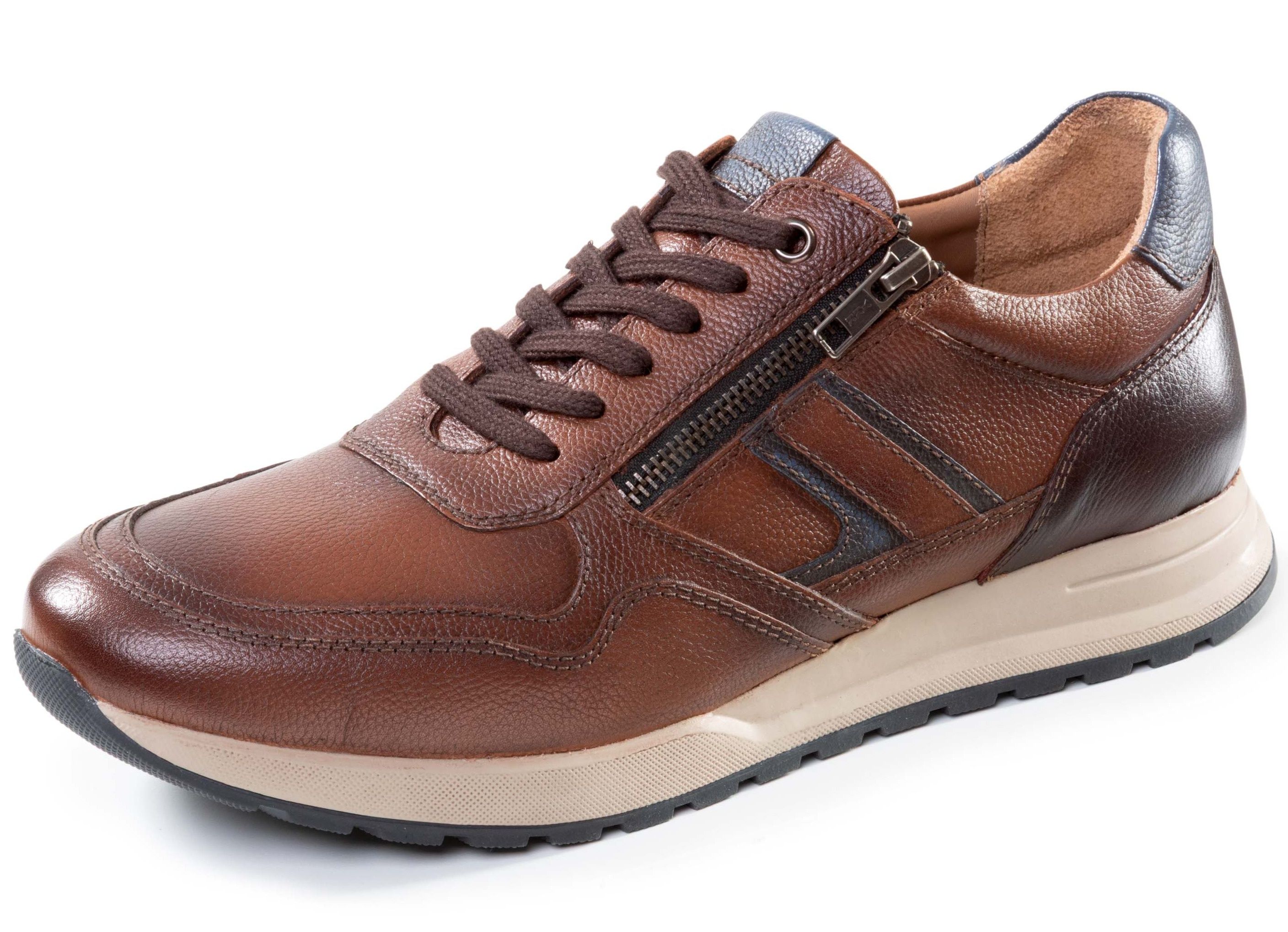 GINO GALANTE, bequeme Herren-Schnürschuhe, Weite H, mit herausnehmbarem Fußbett